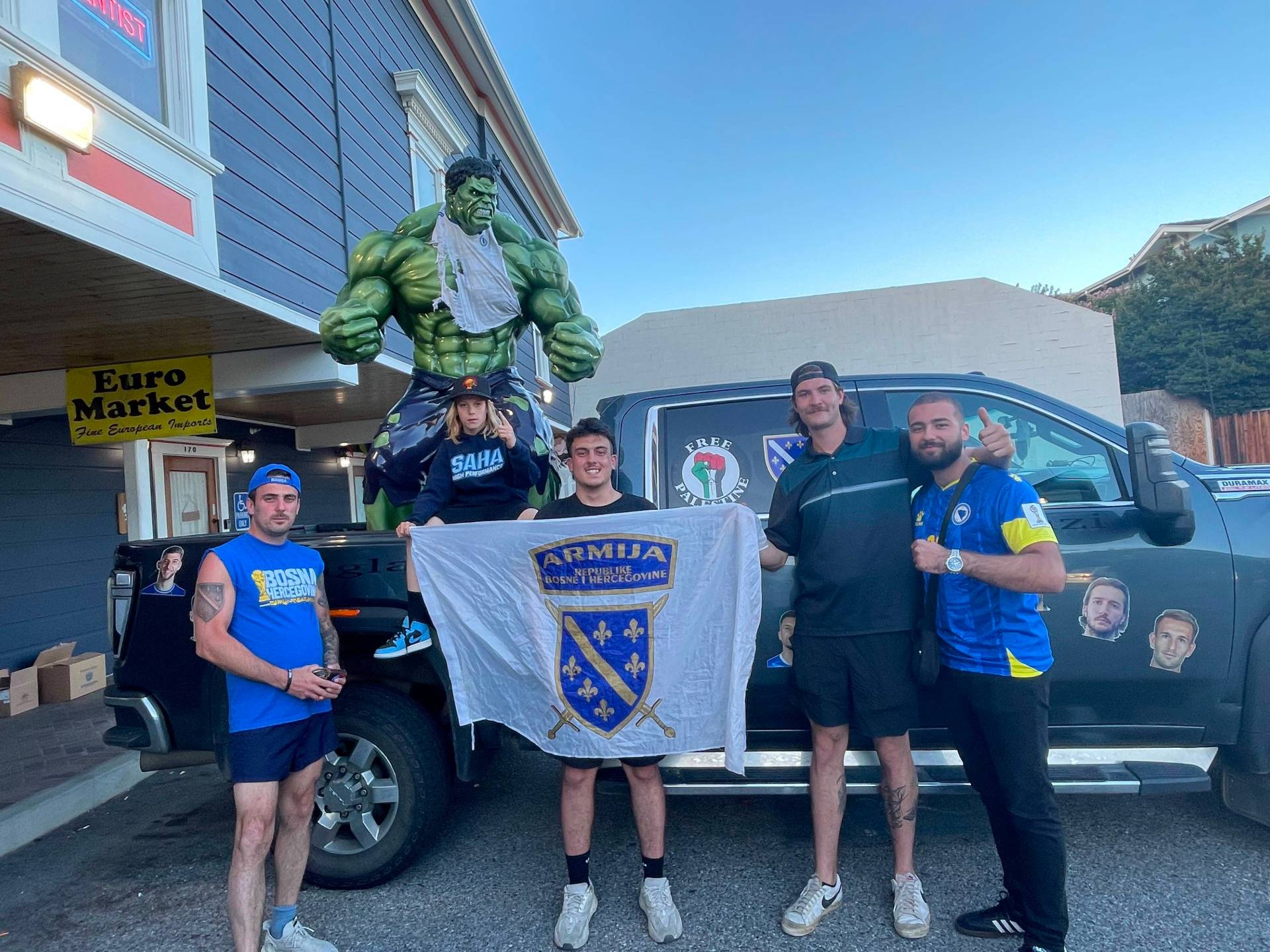 Bosnia fans rally behind team and Palestine before US World Cup tie