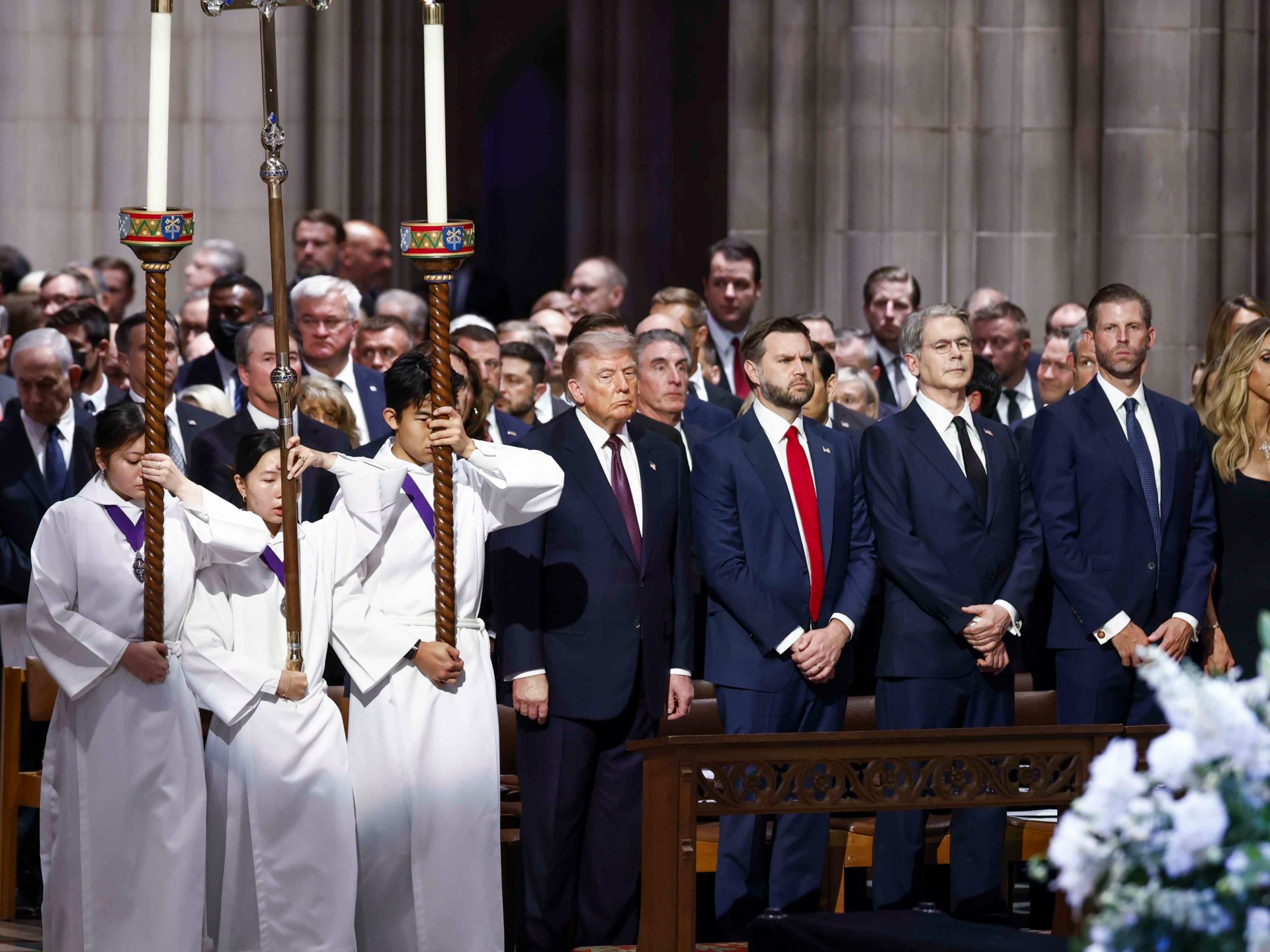 Lindsey Graham funeral draws Trump and world leaders in Washington