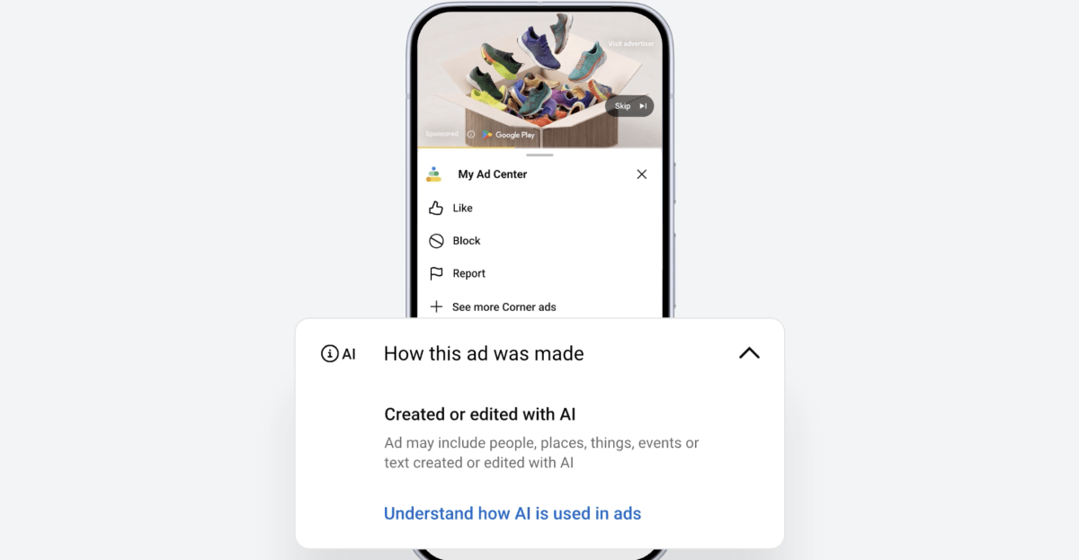 Google adds AI disclosure labels to ads across Search, Discover and YouTube