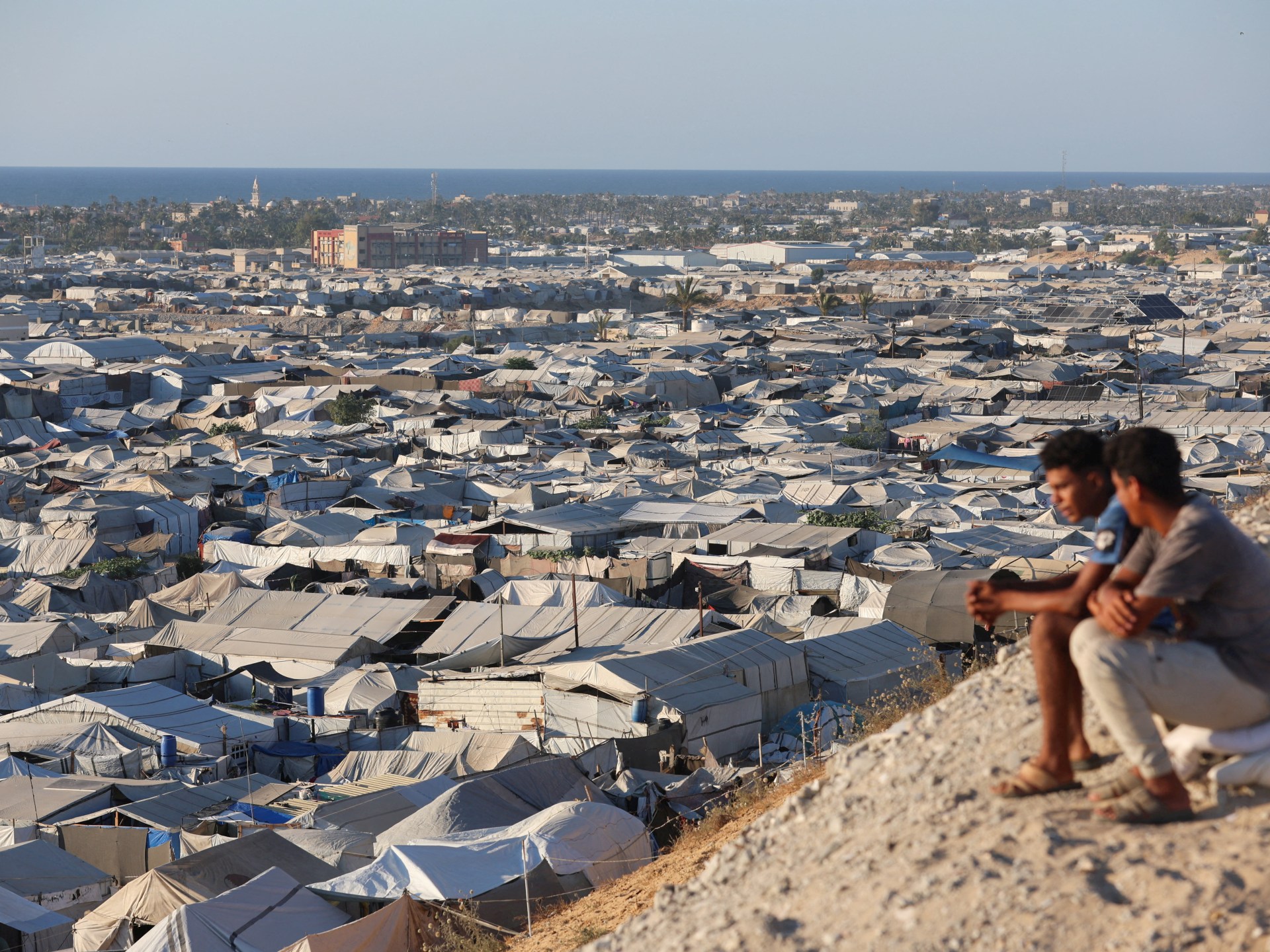 Drone strike hits Gaza tents, killing two including a girl