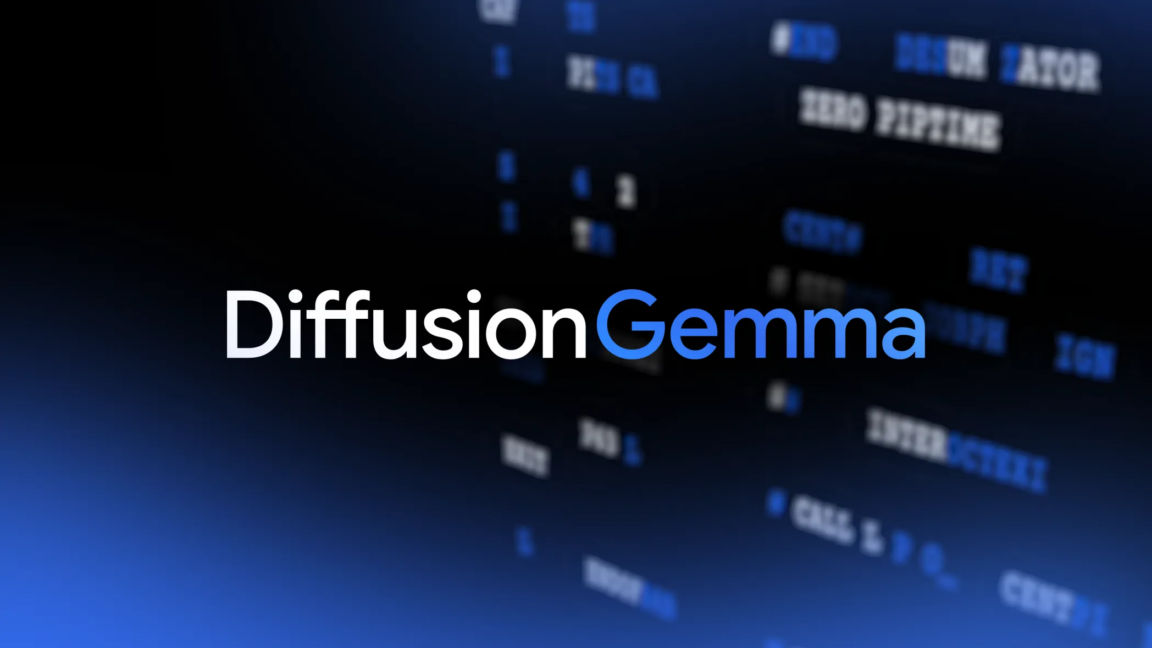 Google DeepMind releases DiffusionGemma for faster local AI text generation