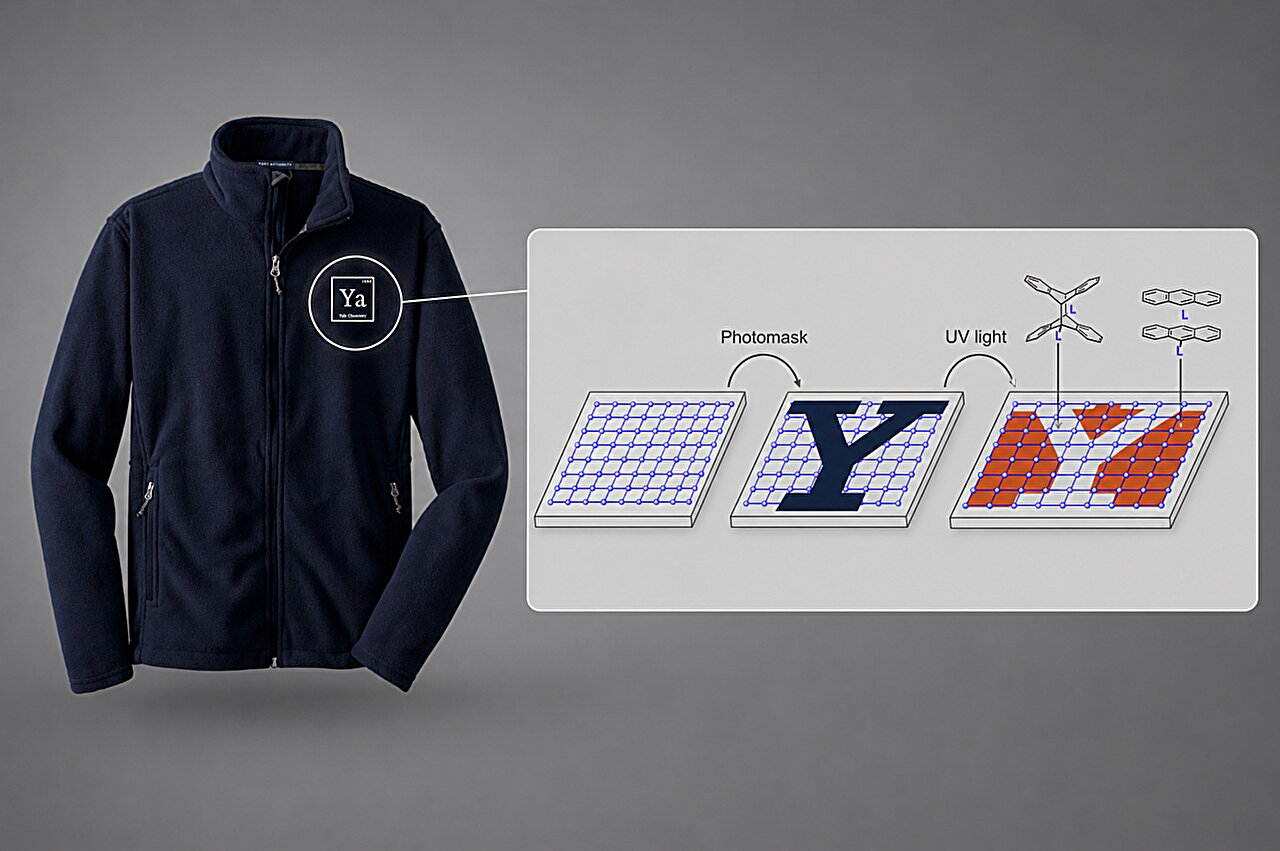 UV masking turns crystals into selective color-changing materials