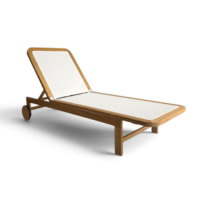 Teak Warehouse adds curved Santorini loungers to outdoor line