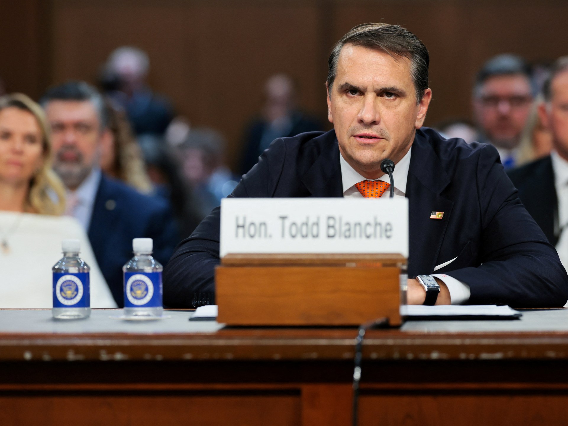 Senators press Todd Blanche over Trump ties at attorney general hearing