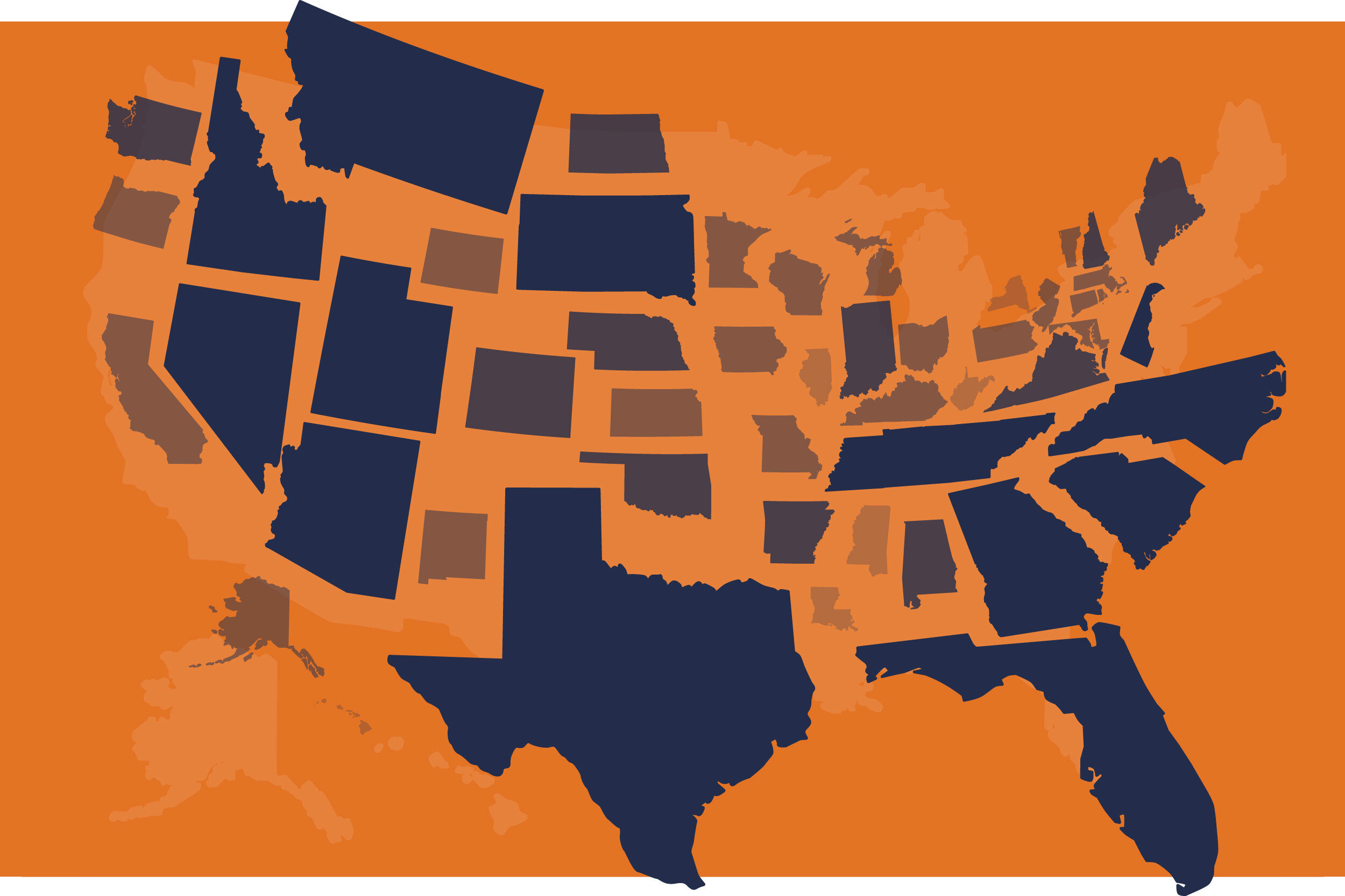 US population projections 2050 show slower growth and South’s rise