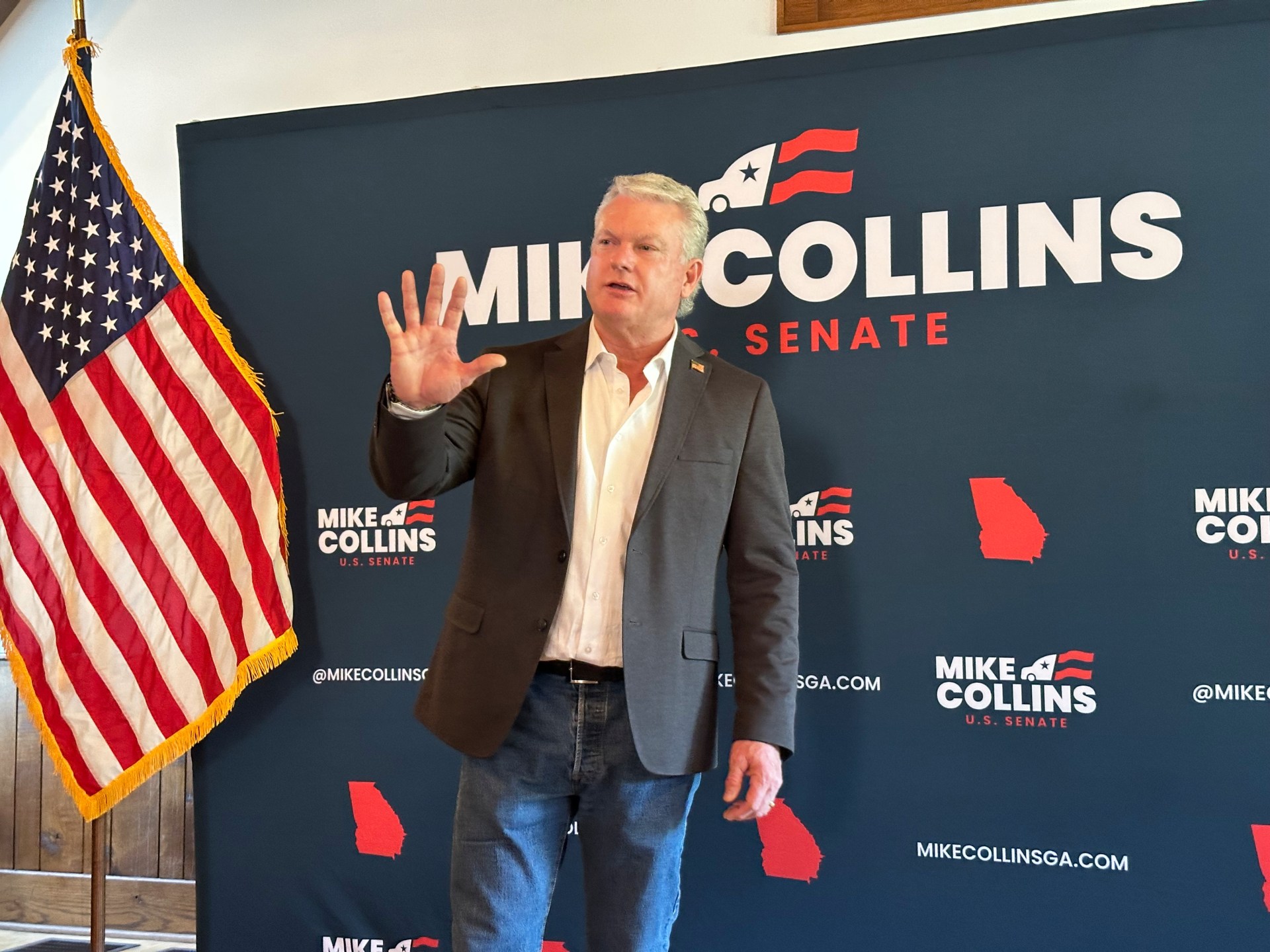 Trump backs Mike Collins in Georgia Senate Republican runoff