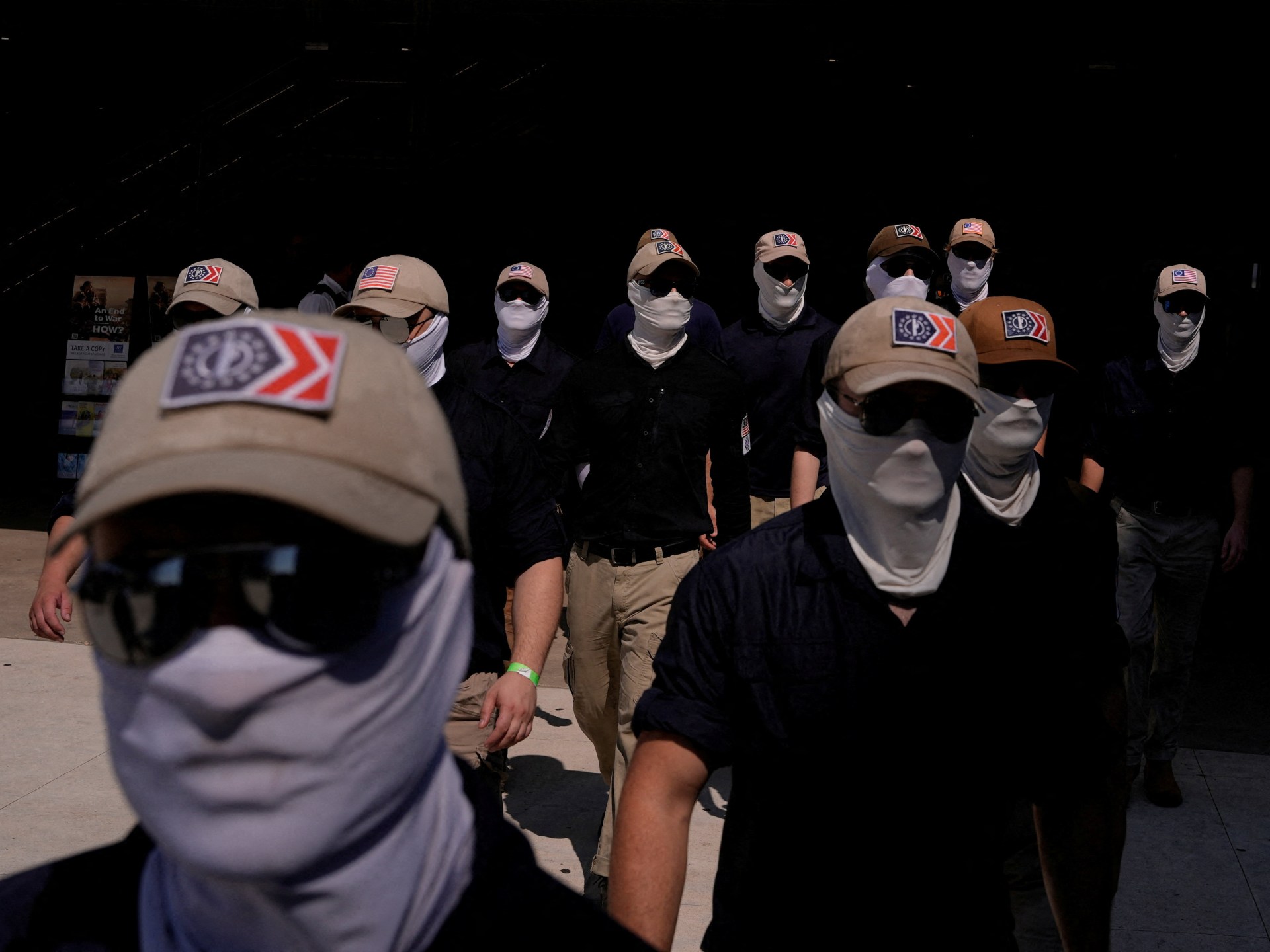 Patriot Front marches in Washington area on July 4