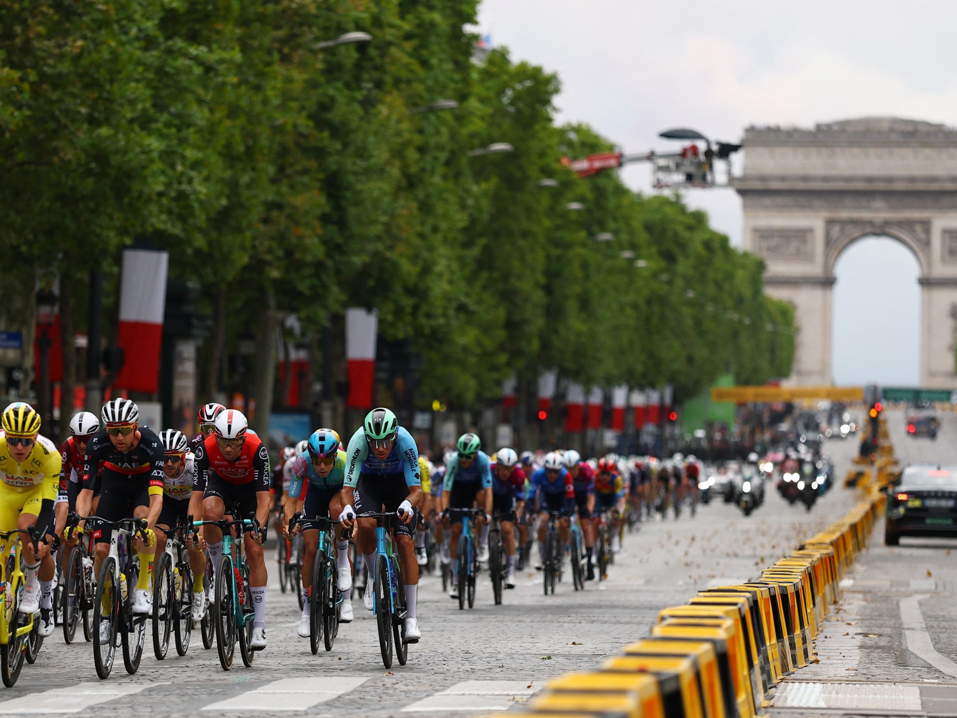 Tour de France final stage shortened as wildfires pull security teams