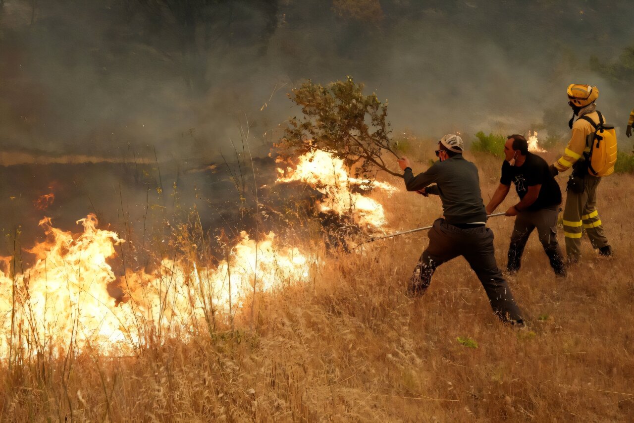 Spain wildfire evacuees shelter in Madrid as crews fight blazes