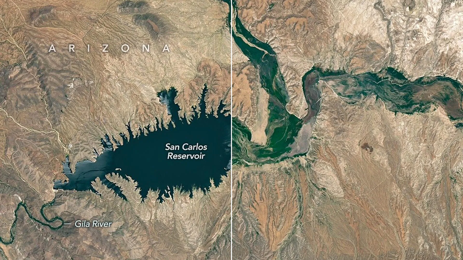 San Carlos Reservoir falls below 1% after dry winter