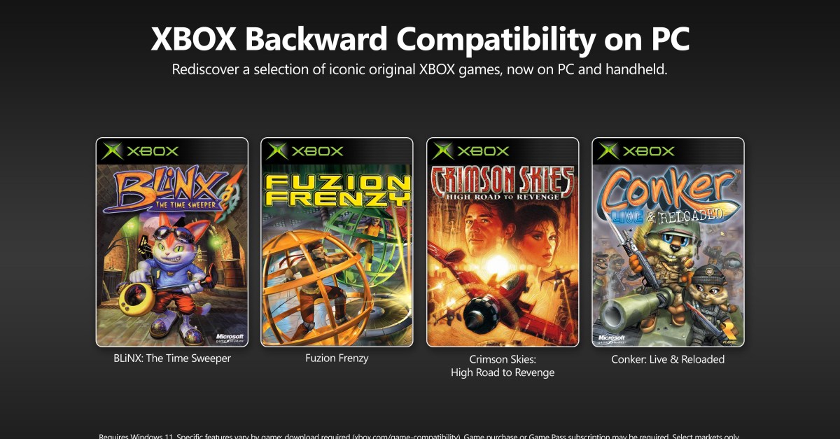 Microsoft starts bringing original Xbox games to Windows PCs