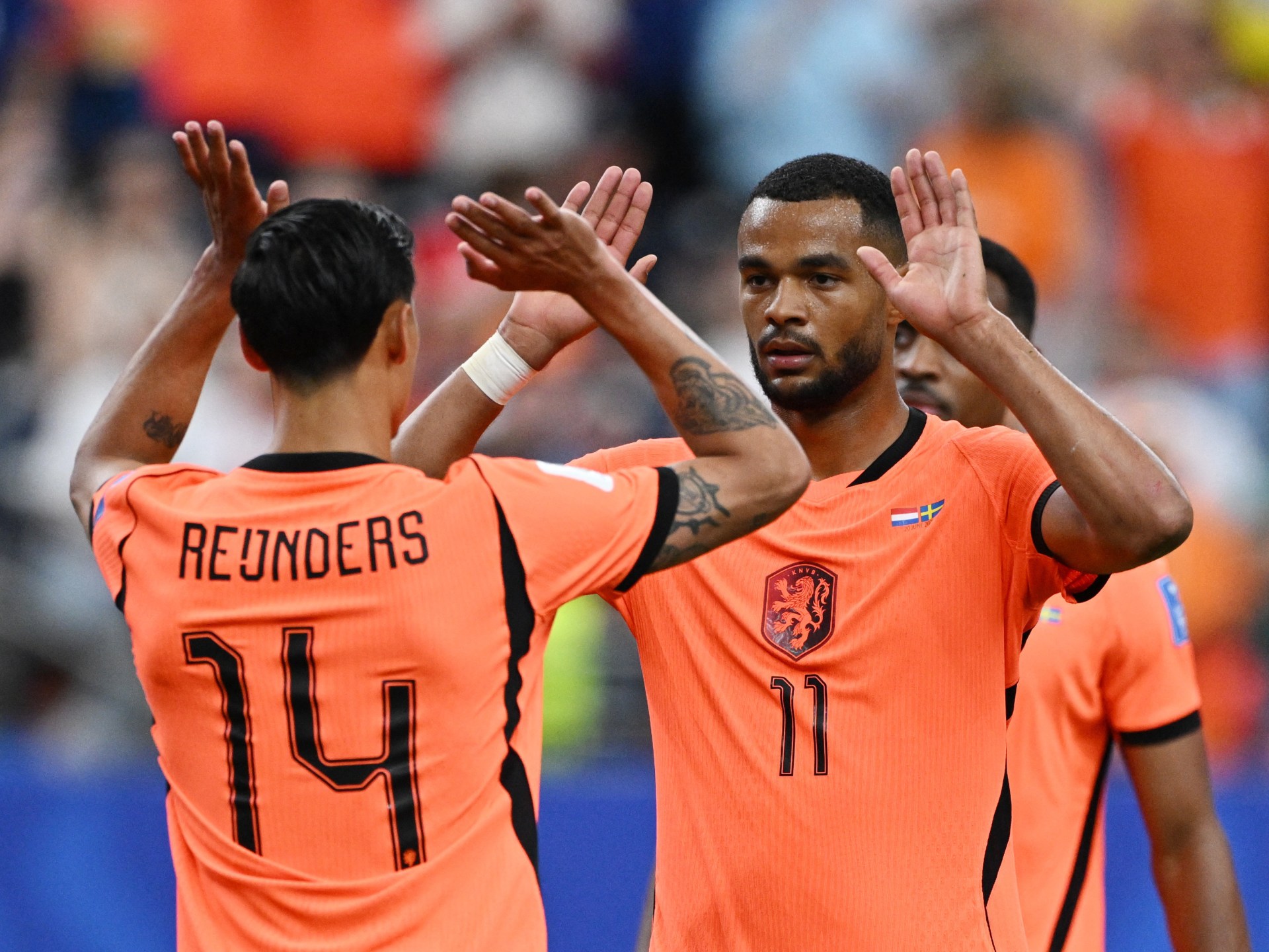 Gakpo and Brobbey doubles send Netherlands past Sweden 5-1