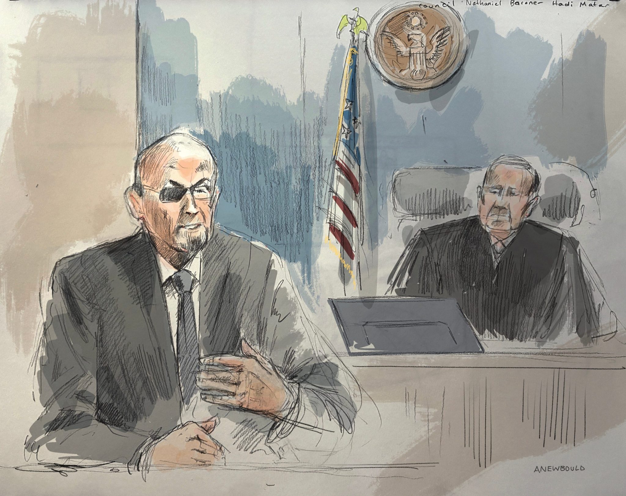 Hadi Matar terrorism trial hears Rushdie describe 2022 stabbing
