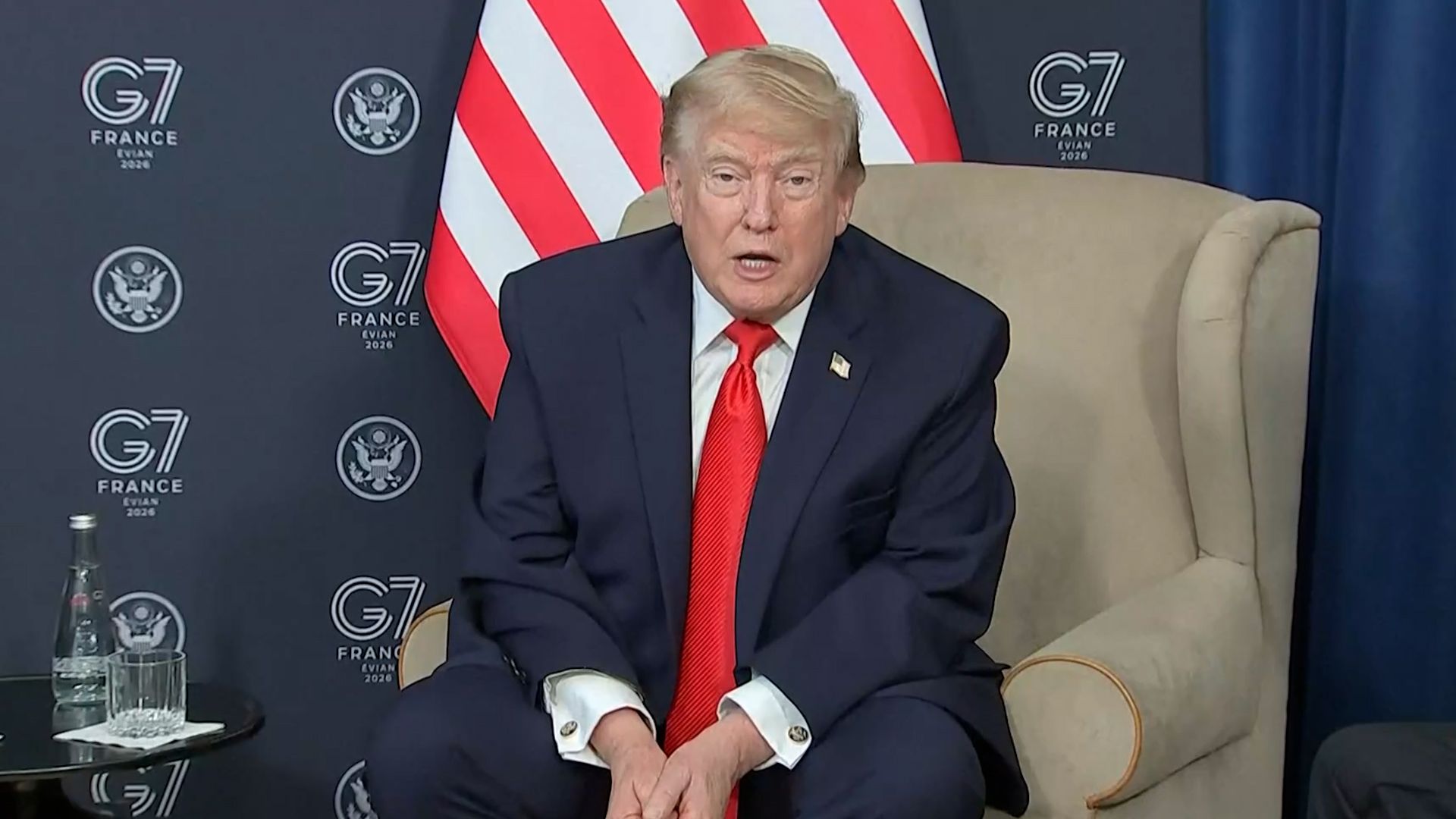Trump warns Iran against acquiring nuclear arms during G7 meeting