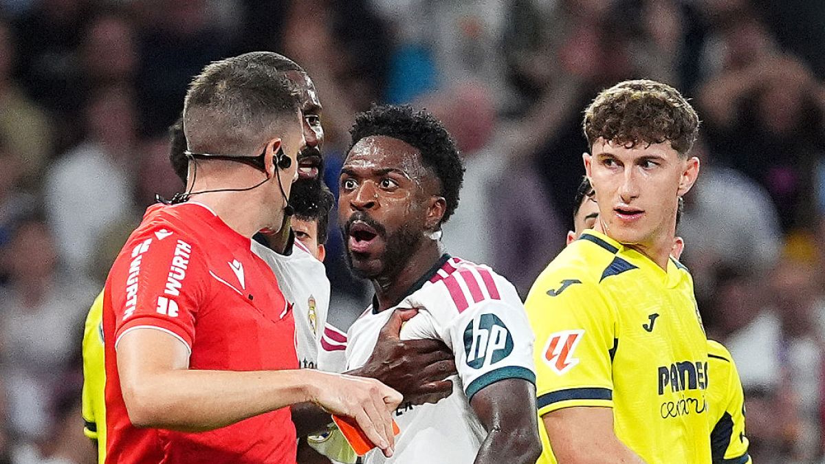 Real Madrid beat Villarreal 1-0 as Vinicius Junior sees red