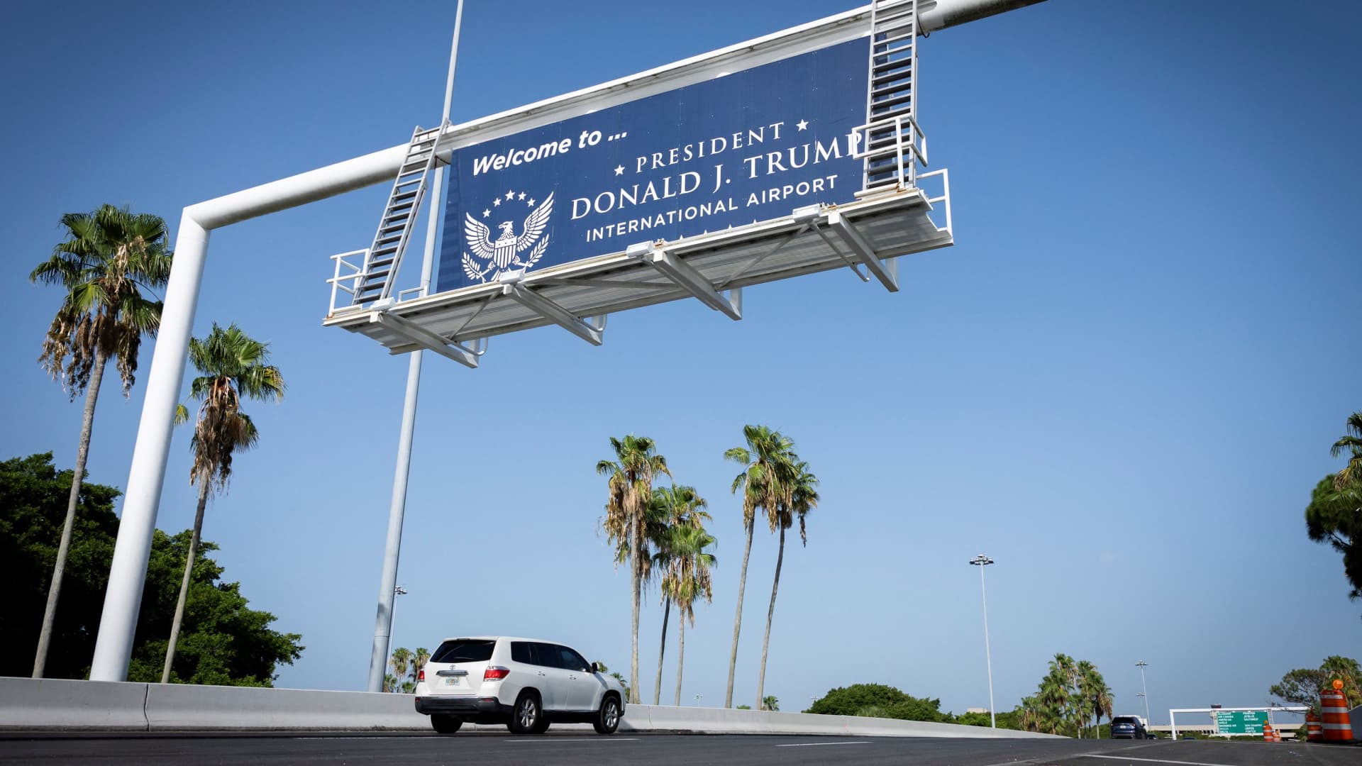 West Palm Beach airport takes Trump name and DJT code