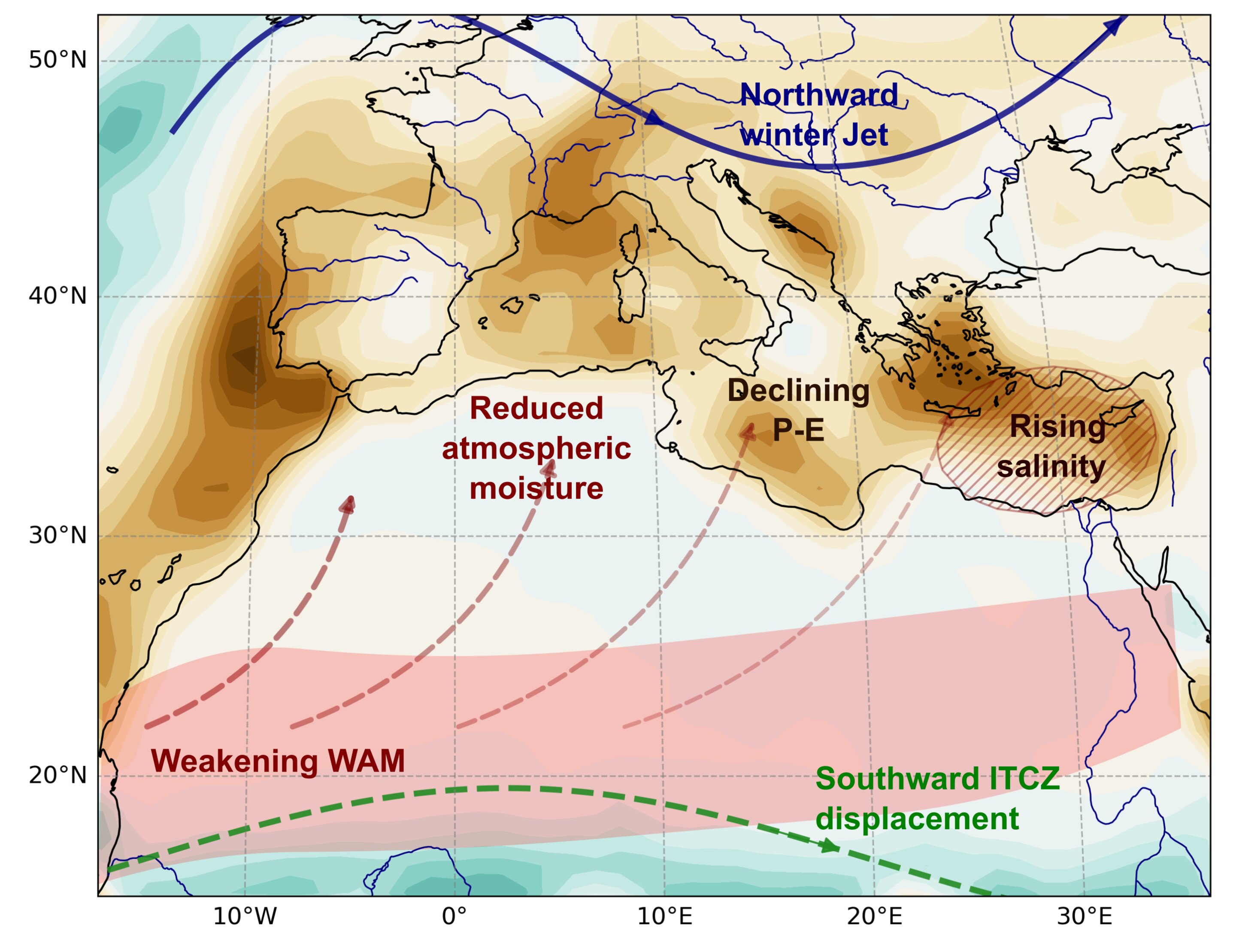 Bronze Age collapse droughts tied to overlapping climate cycles