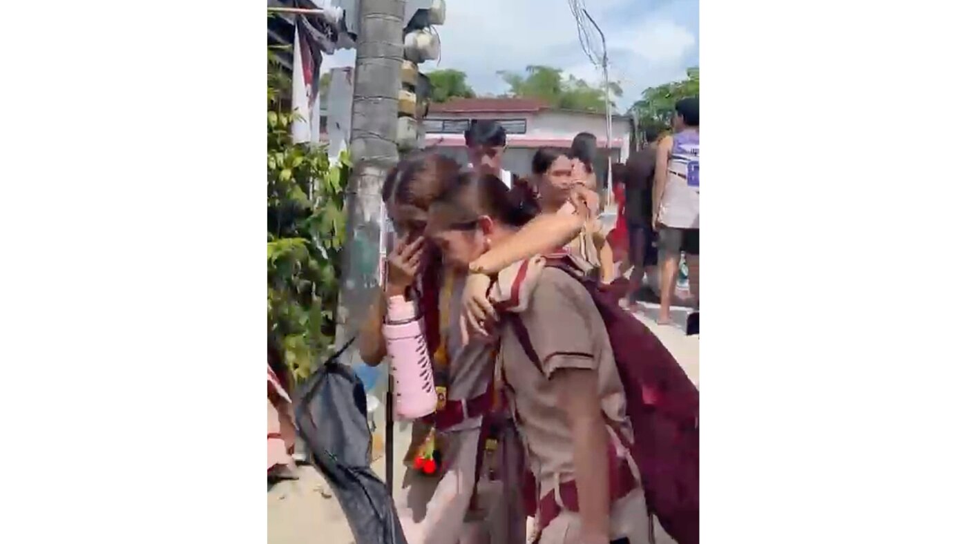 Two students held after Philippine high school shooting kills three
