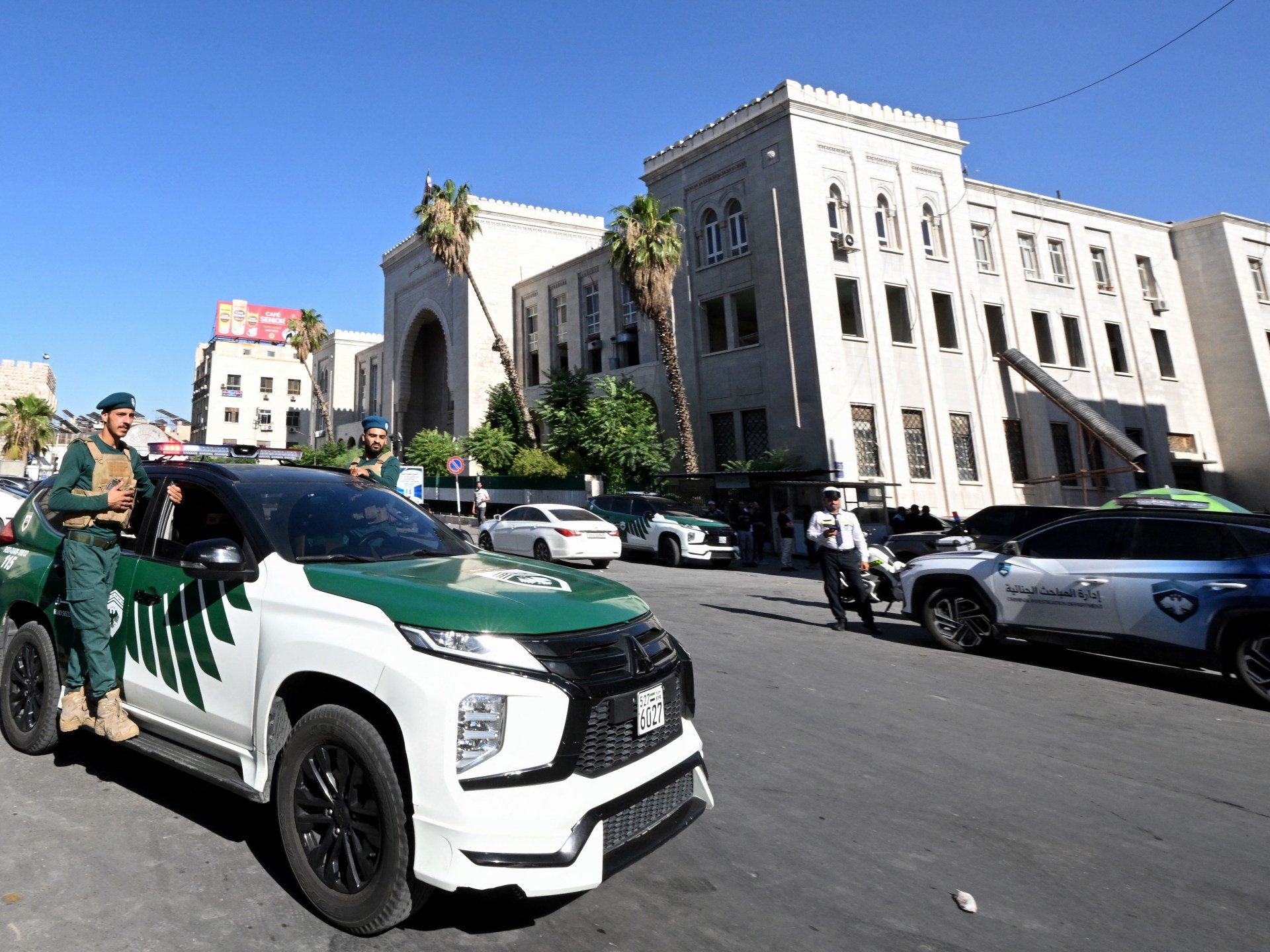 Damascus cafe bombing kills at least six near courthouse