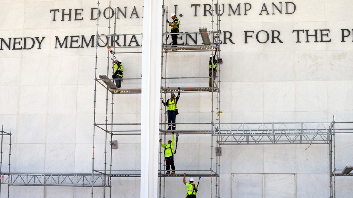 Judge refuses to pause removal of Trump name from Kennedy Center