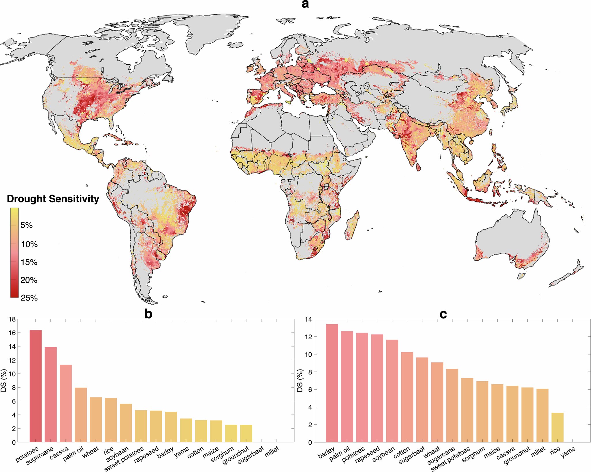 Drought crop production hotspots mapped in global study