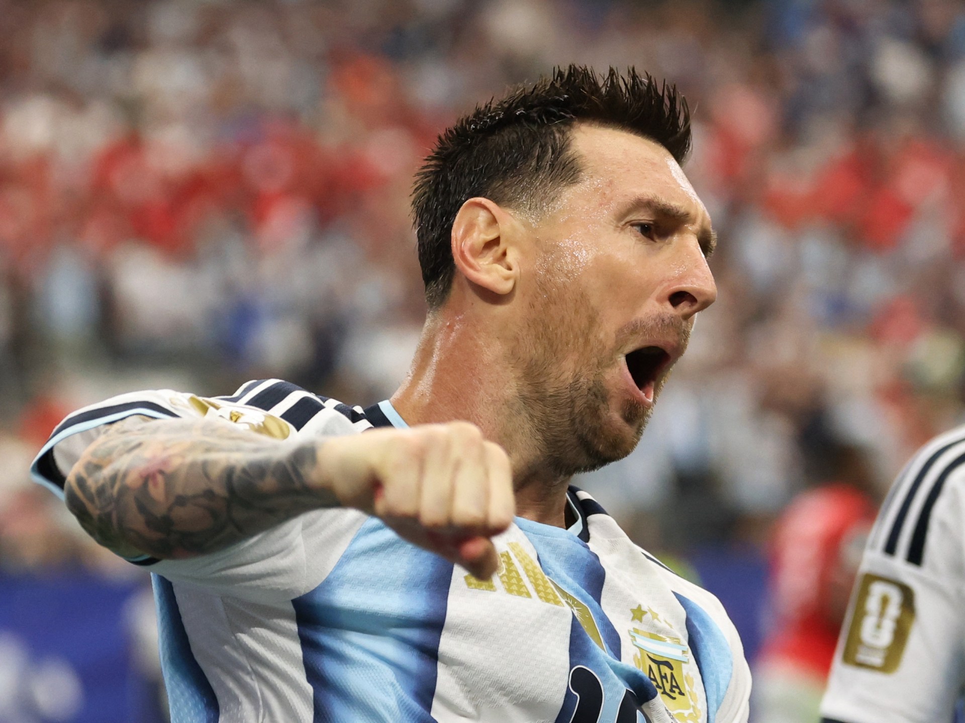 Messi sets World Cup goals mark with No. 17