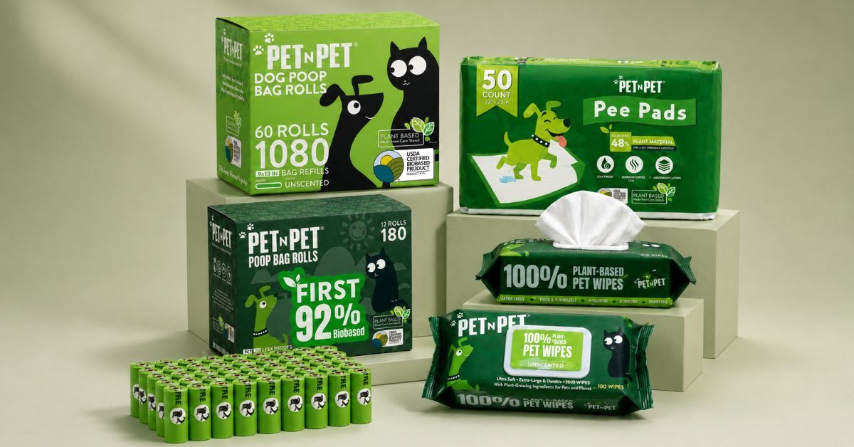 Pet N Pet biobased certification covers bags, pads and wipes