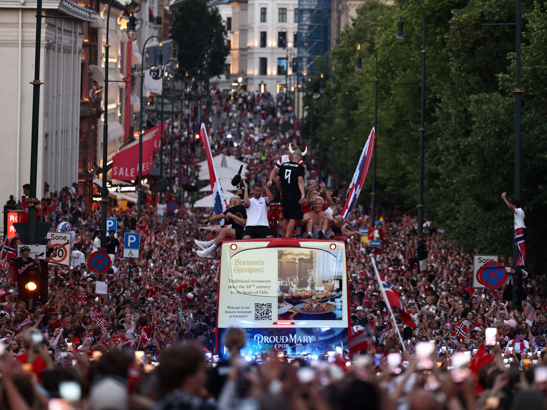 Norway fans pack Oslo to salute team after World Cup quarterfinal loss