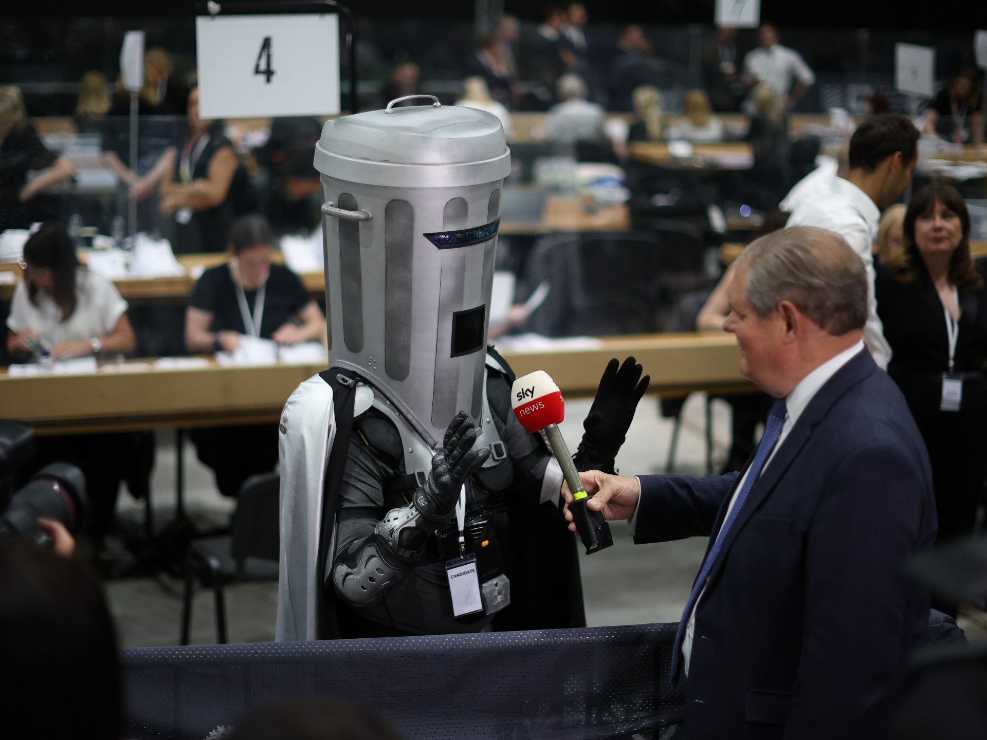 Count Binface enters Clacton race against Nigel Farage