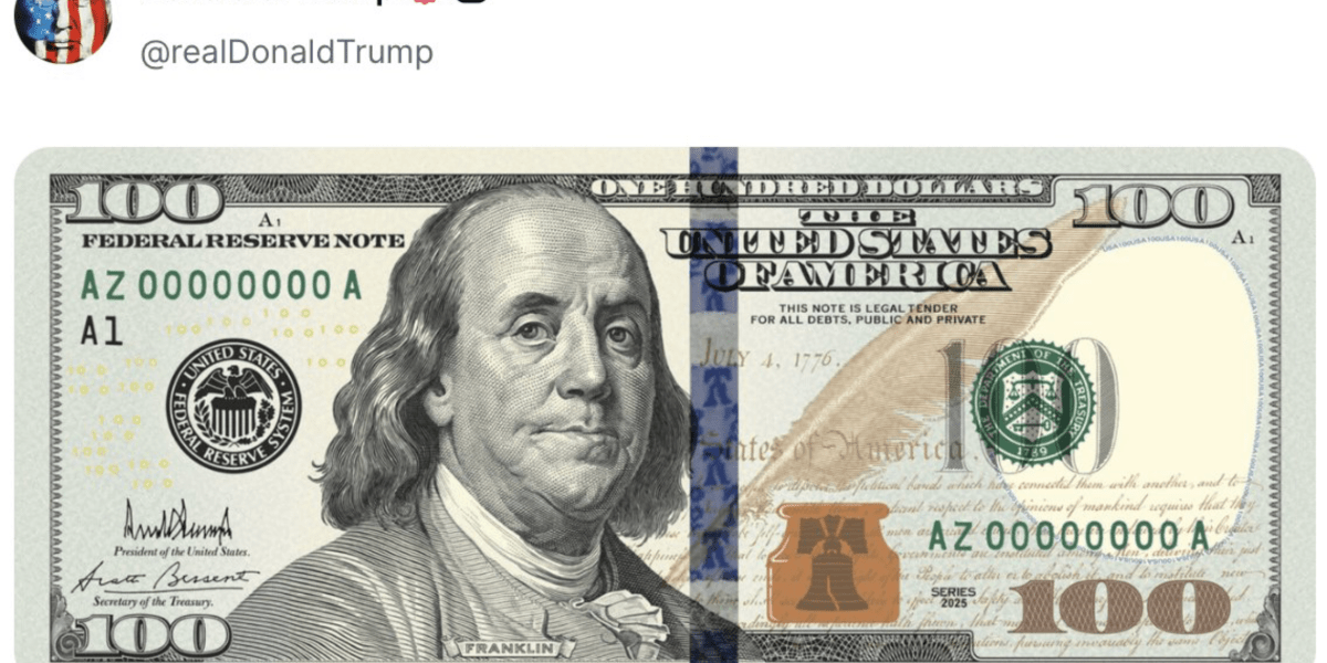 Treasury issues dollar bills with Trump’s signature for U.S. 250th