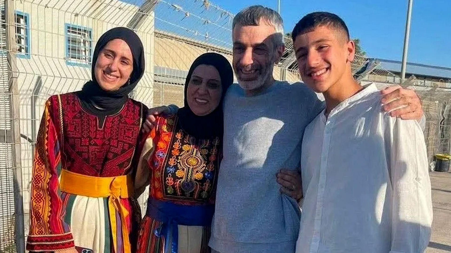 Palestinian father freed after 25 years meets son for first time