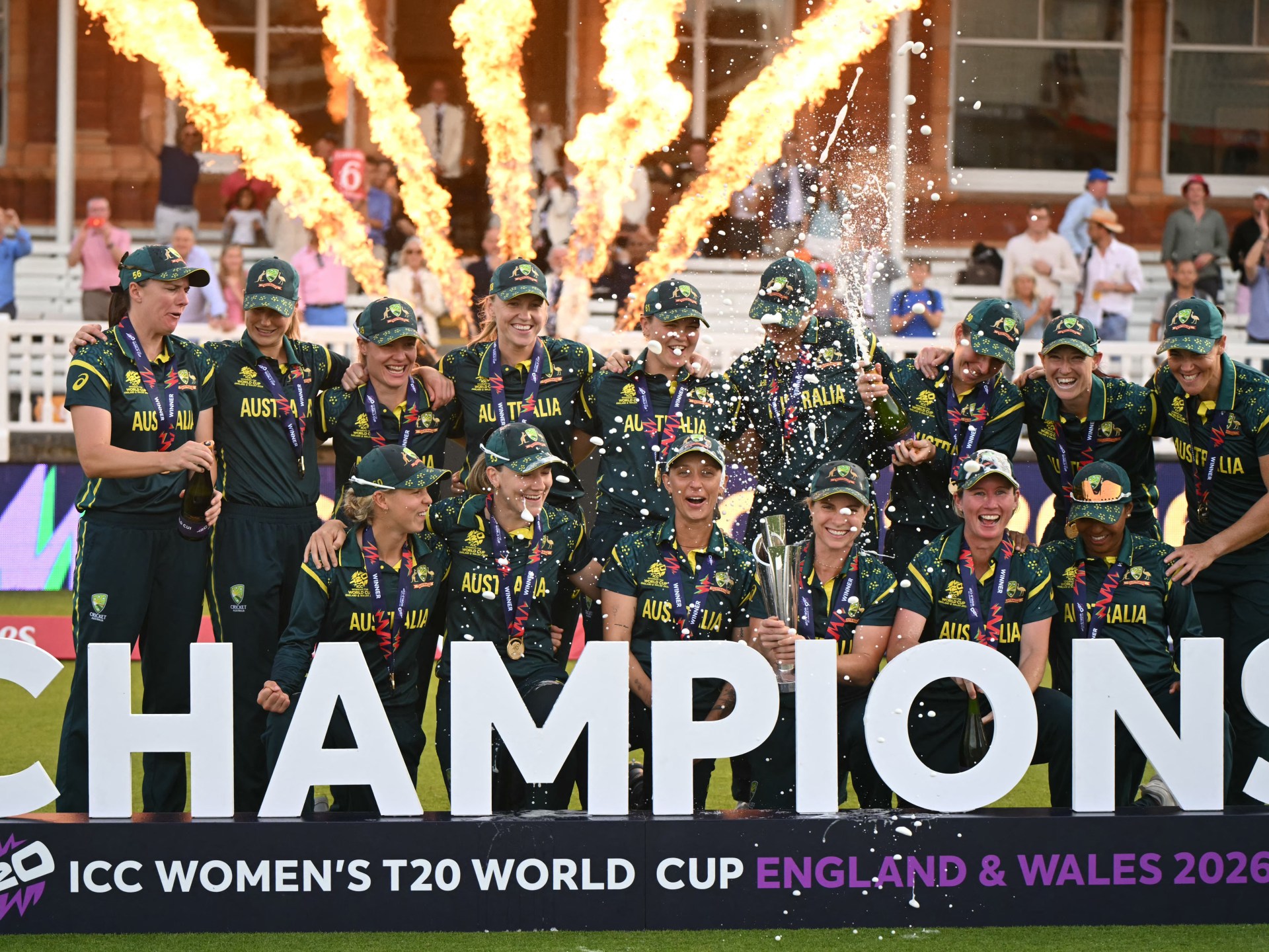 Australia beat England at Lord’s for seventh Women’s T20 World Cup title