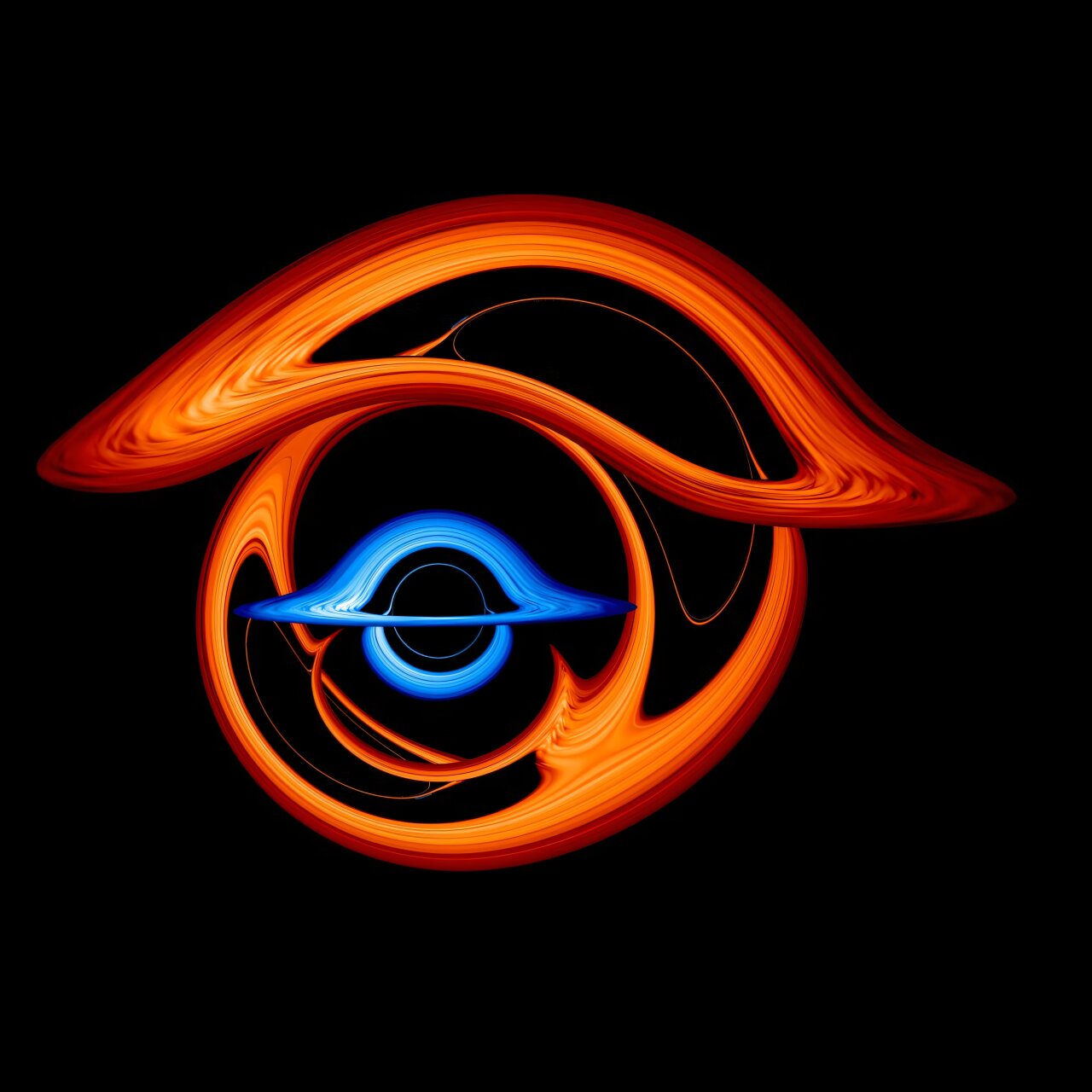 Black hole merger signal reveals spacetime whirlpool effect