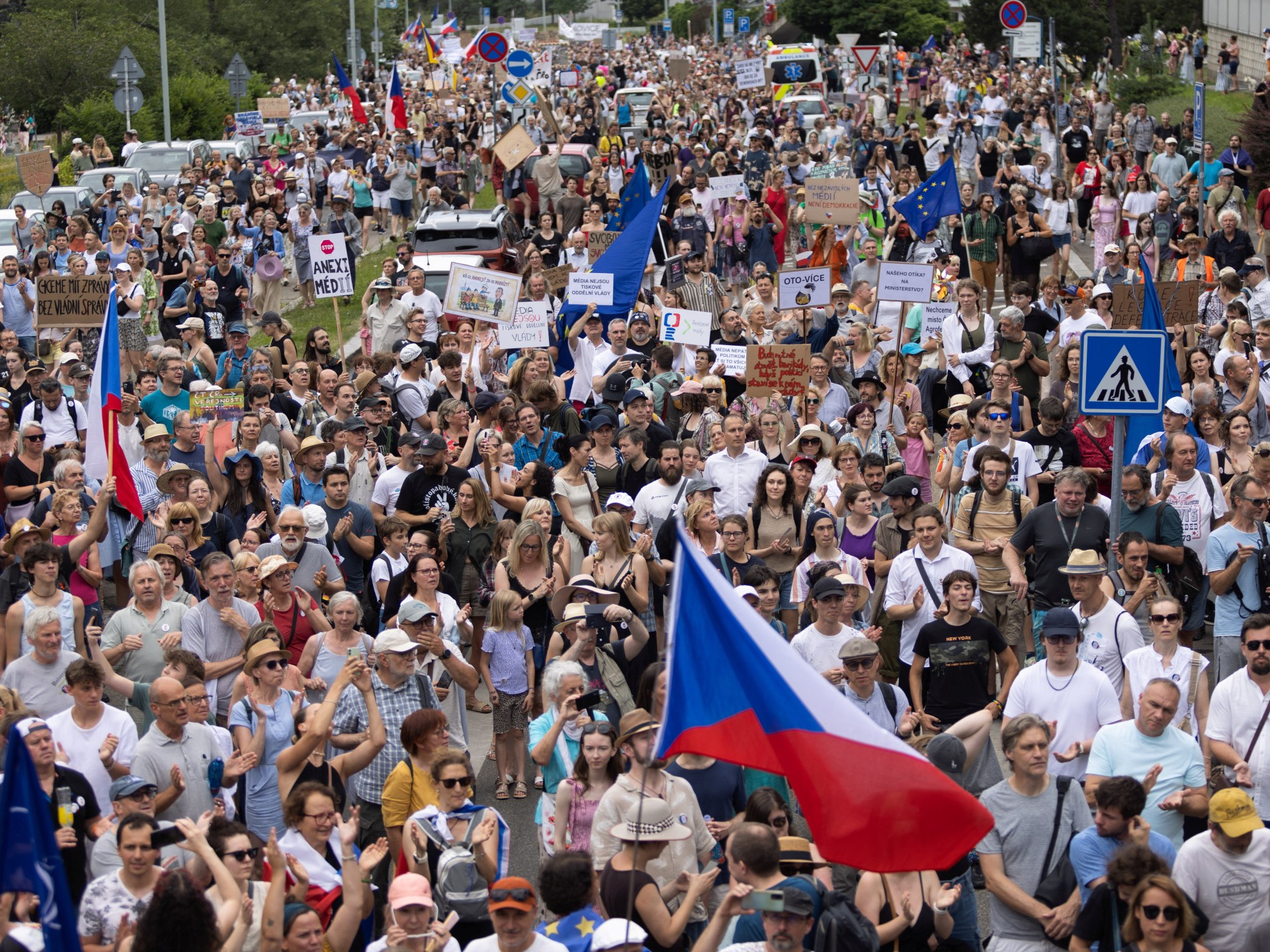 Czech public media workers strike over funding overhaul