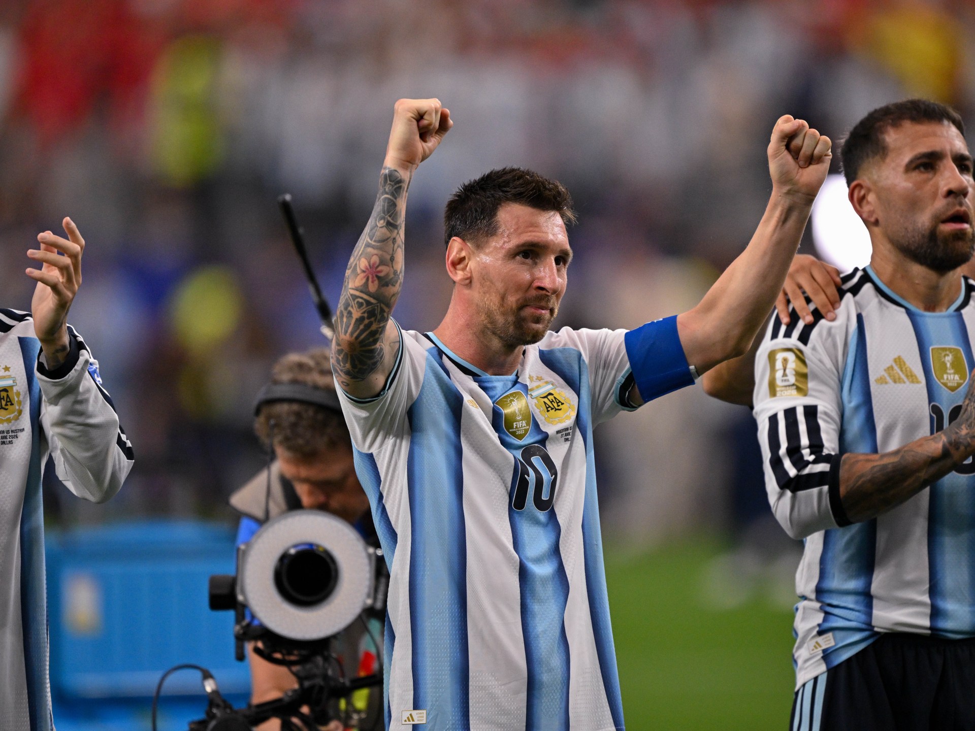 Messi leads crowded World Cup scoring race after two group games