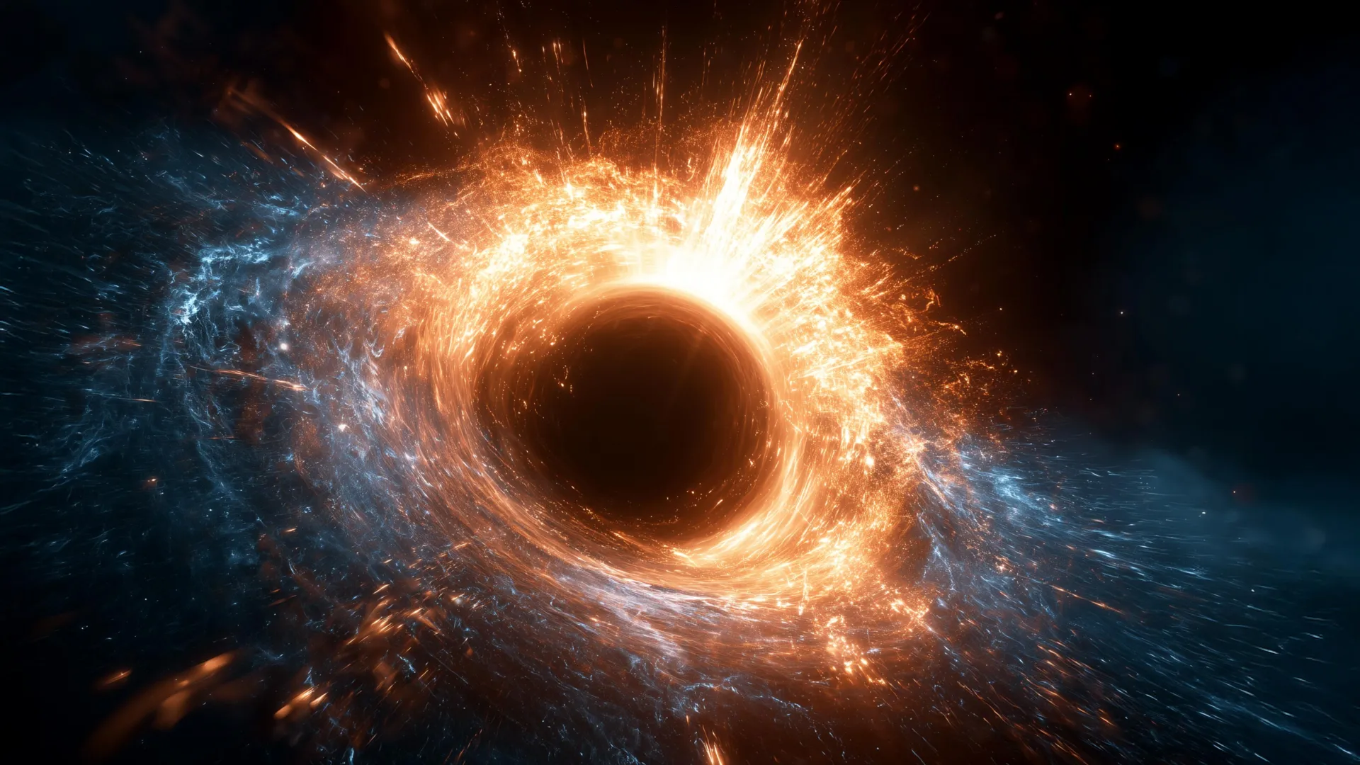 Webb images trace gas stream feeding a supermassive black hole