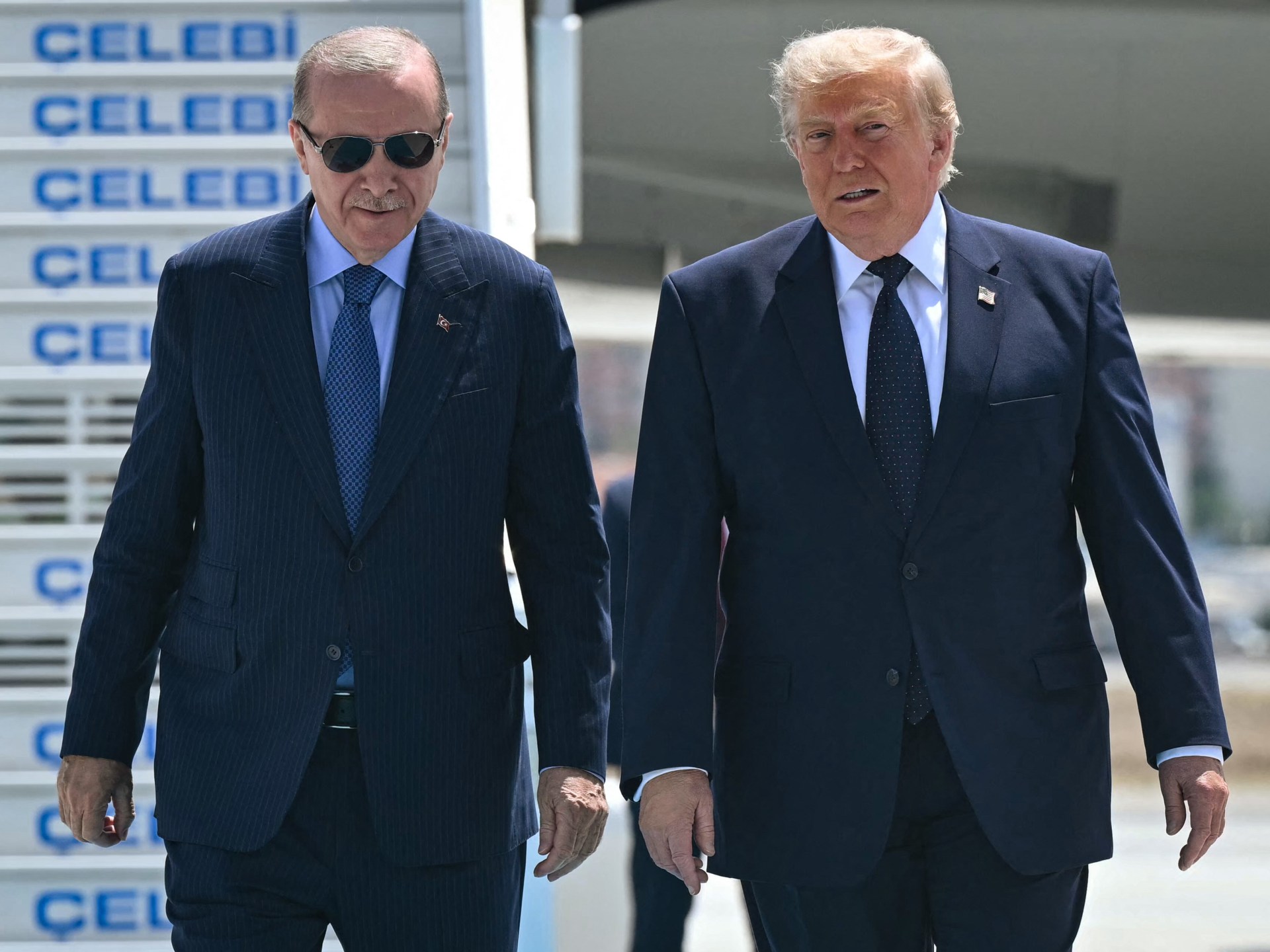 Trump says US will lift Turkiye sanctions and weigh F-35 sales