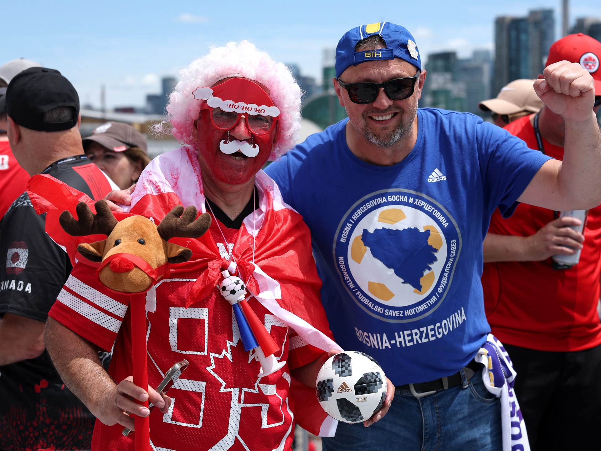 Bosnian fans balance two loyalties at Canada World Cup opener