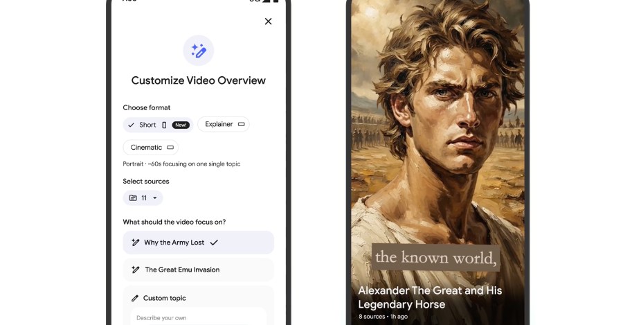 Google adds short AI video summaries to NotebookLM