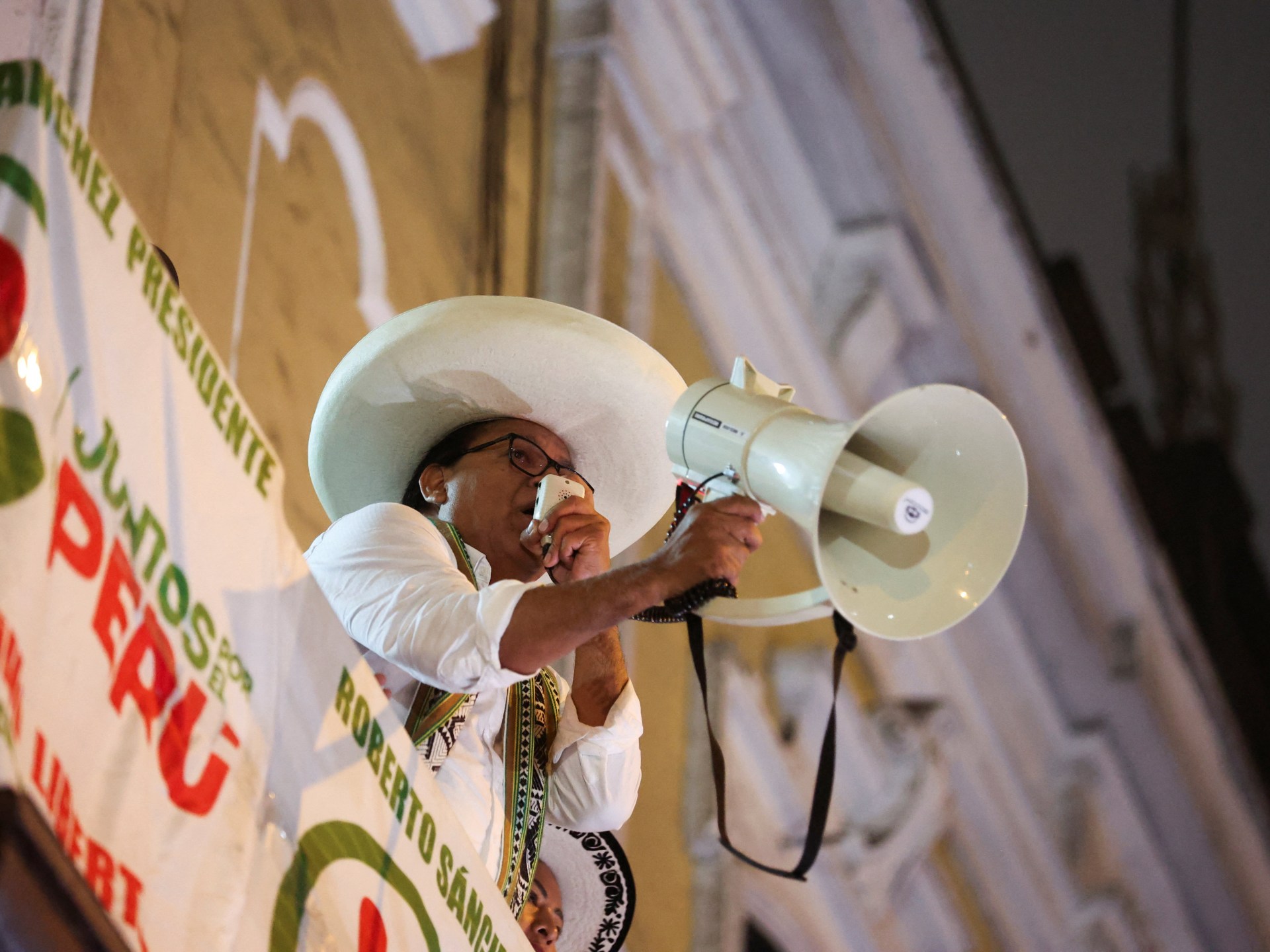 Sanchez rejects Peru runoff count as Fujimori holds narrow lead
