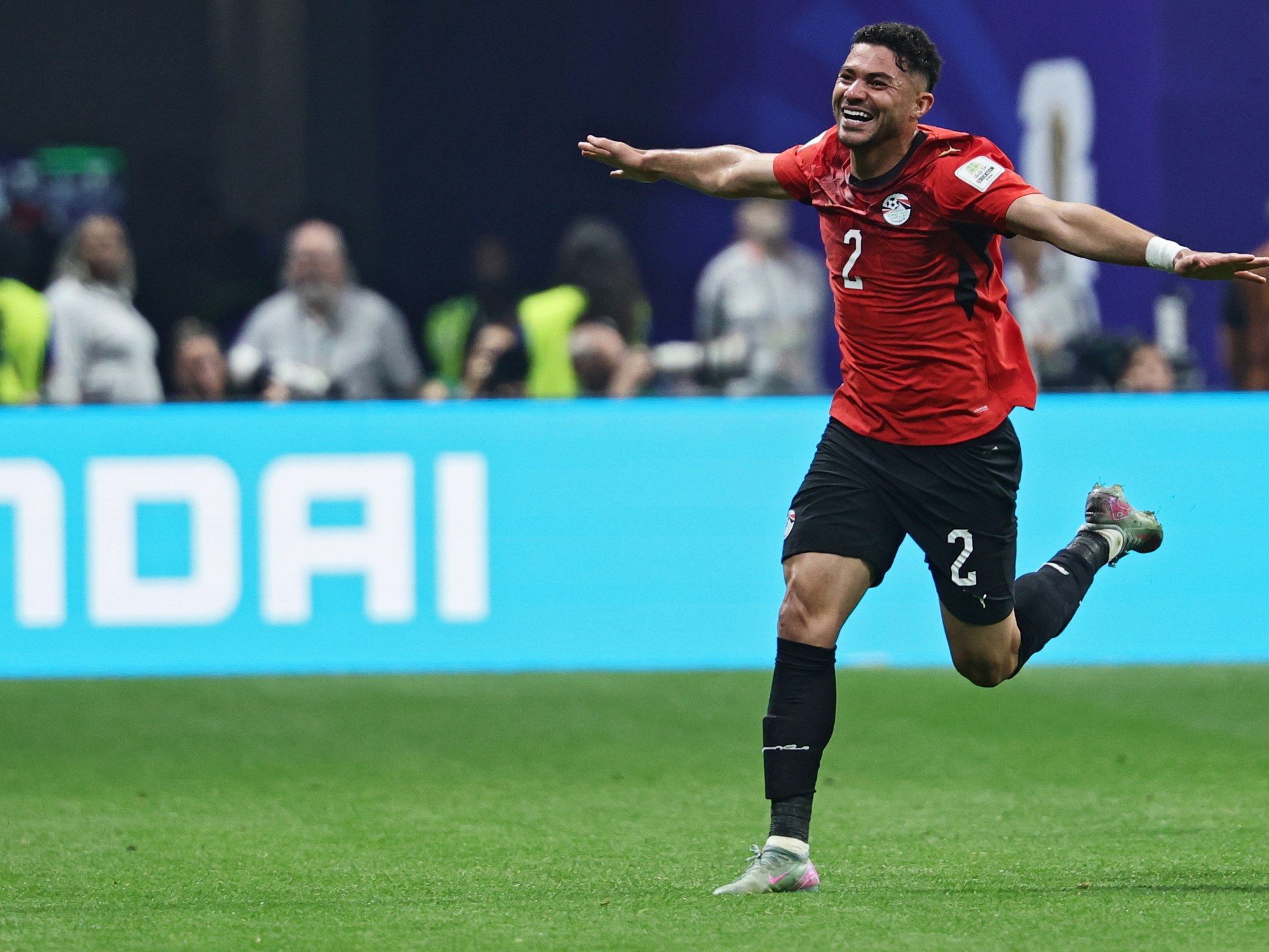 Egypt lead Argentina at halftime after Ibrahim header