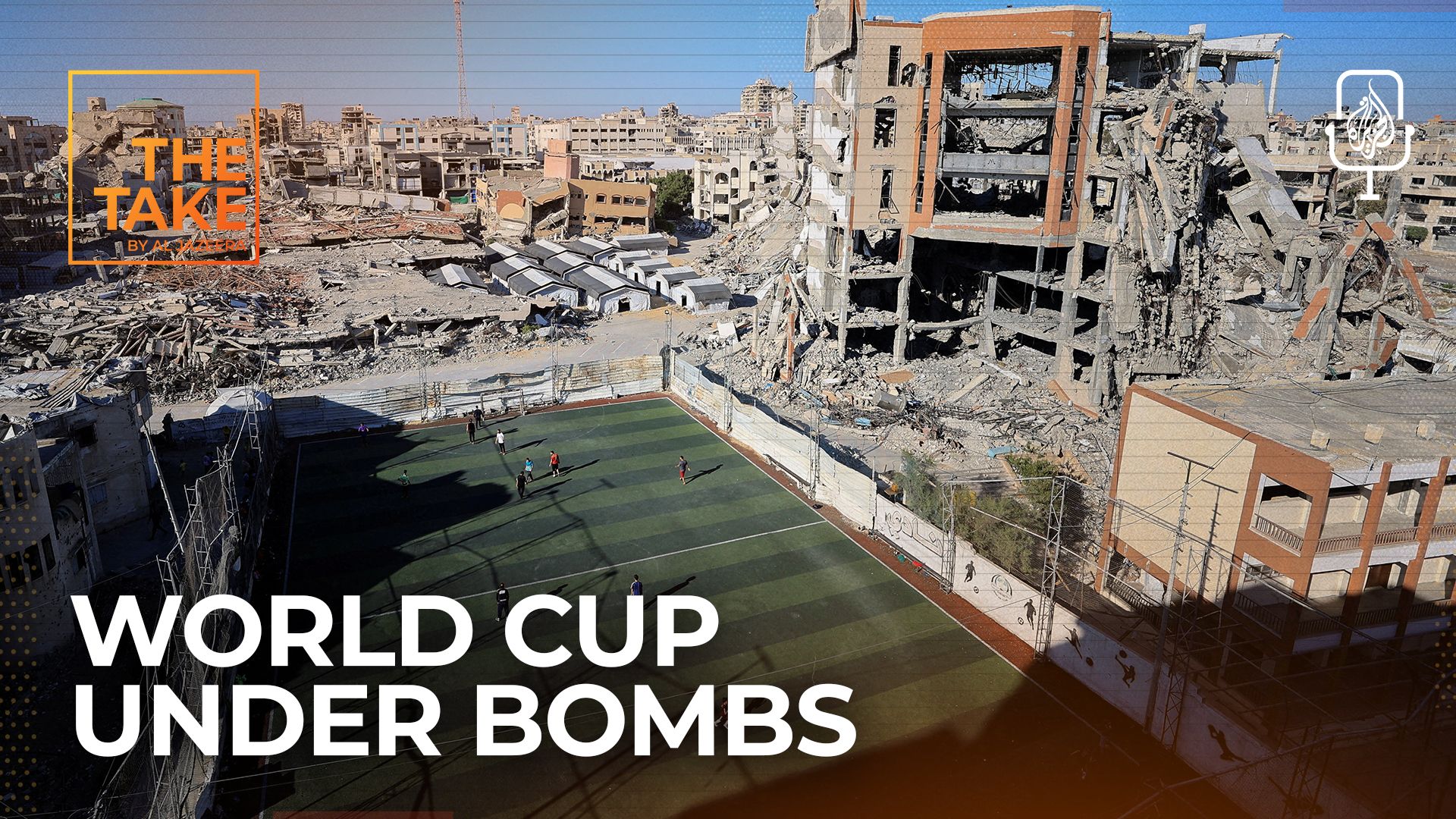 Report follows Gaza footballers playing through war losses