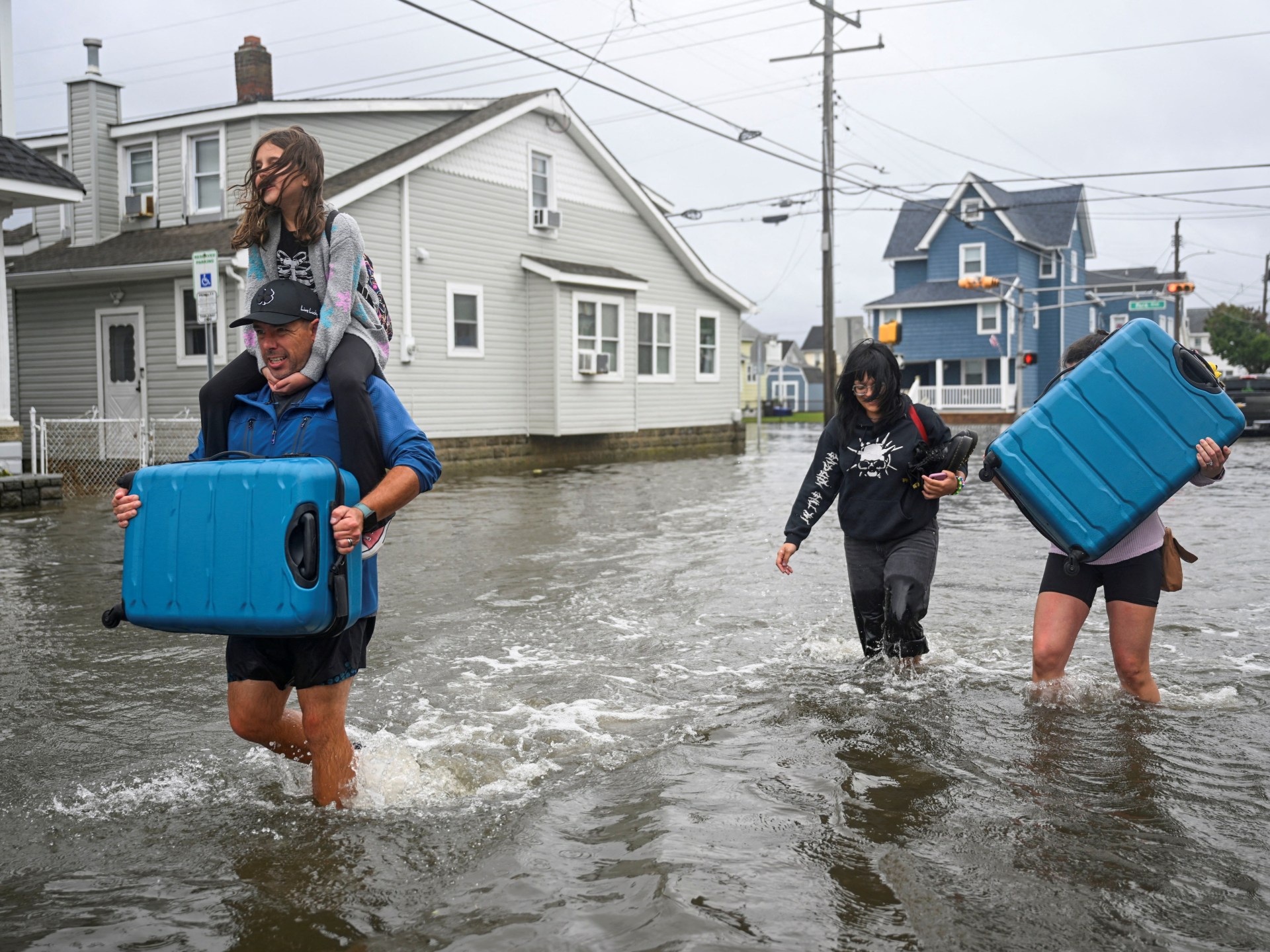 Northeast nor’easter floods coastal areas and cuts power to thousands