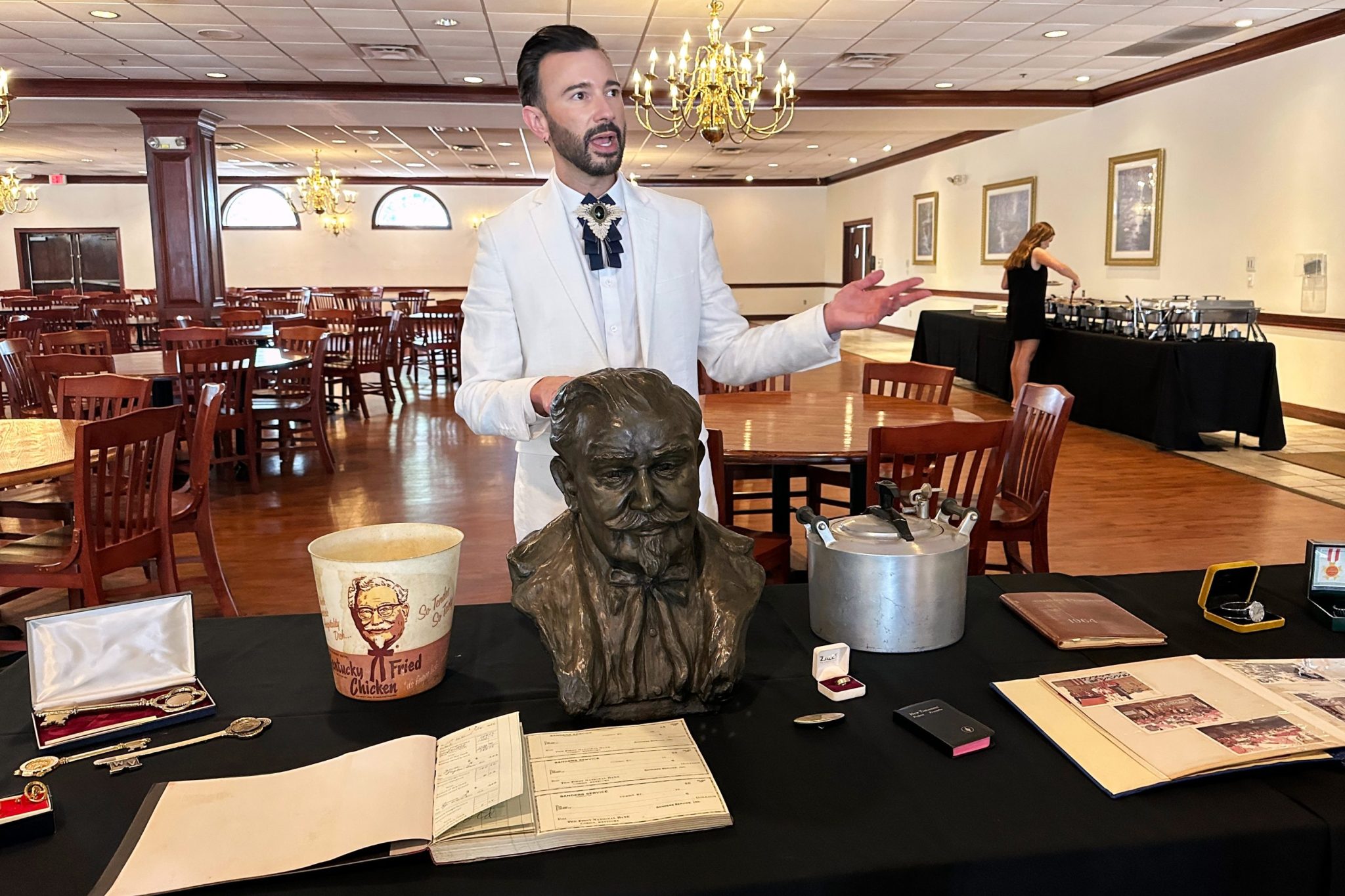 Colonel Sanders auction includes bow tie, pressure cooker and former home