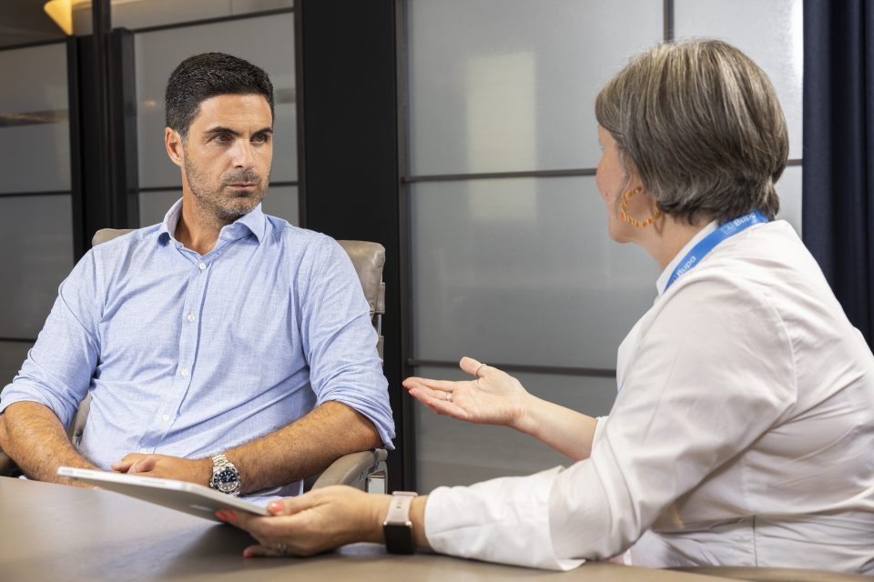 Mikel Arteta reveals genome sequencing results from Bupa partnership