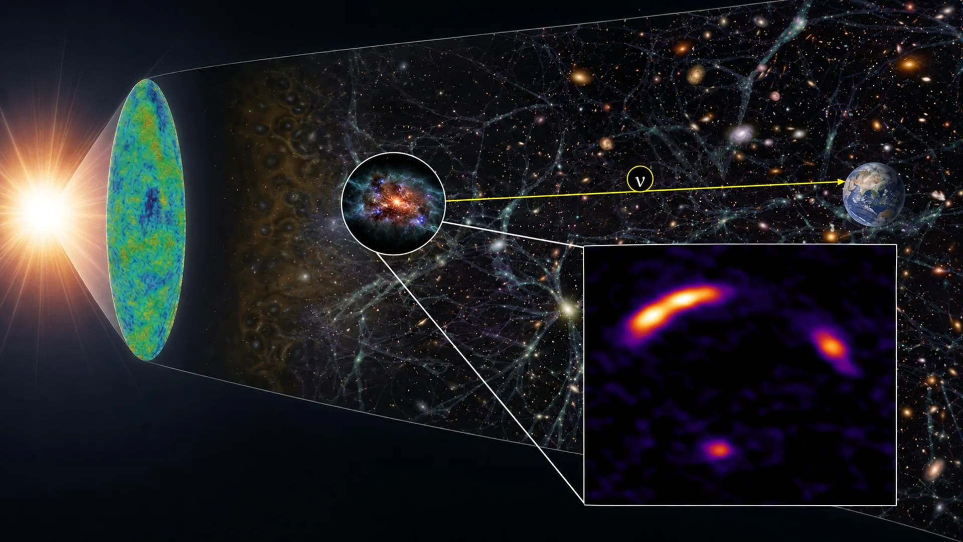 Distant dust-shrouded galaxy points to star-powered neutrino source