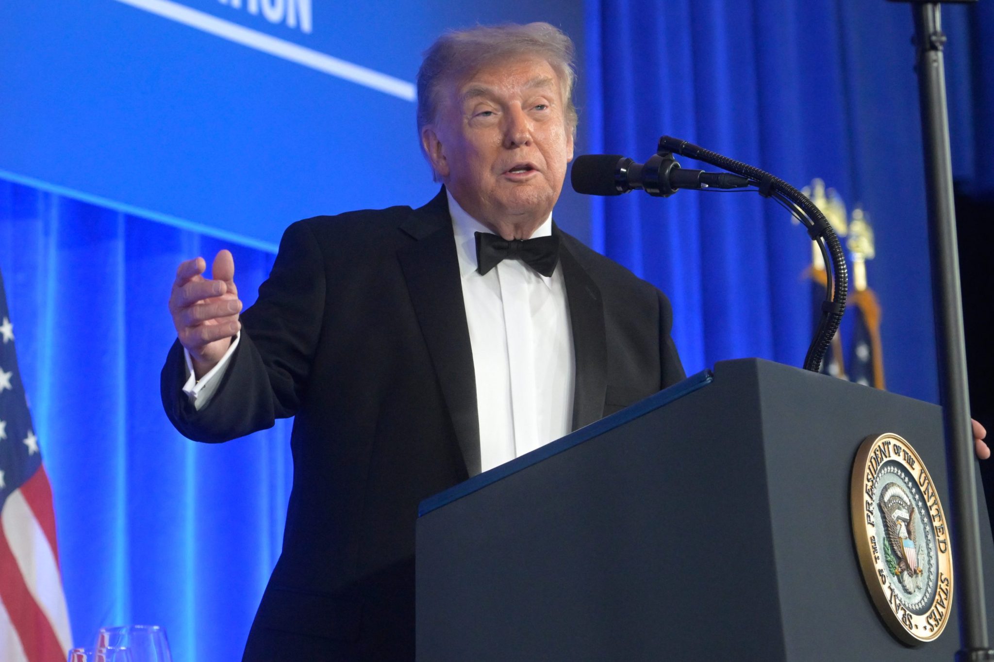 Trump correspondents dinner speech mixes praise, insults and 2028 joke