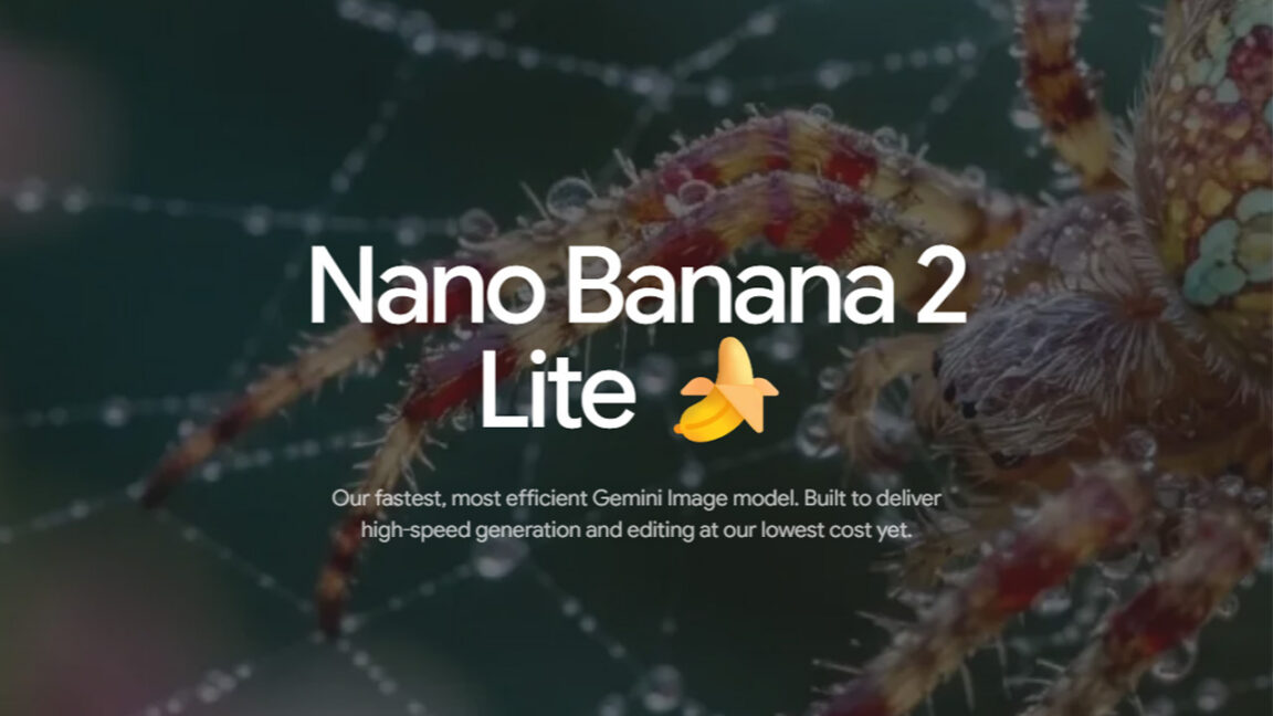 Google rolls out faster Nano Banana 2 Lite image model