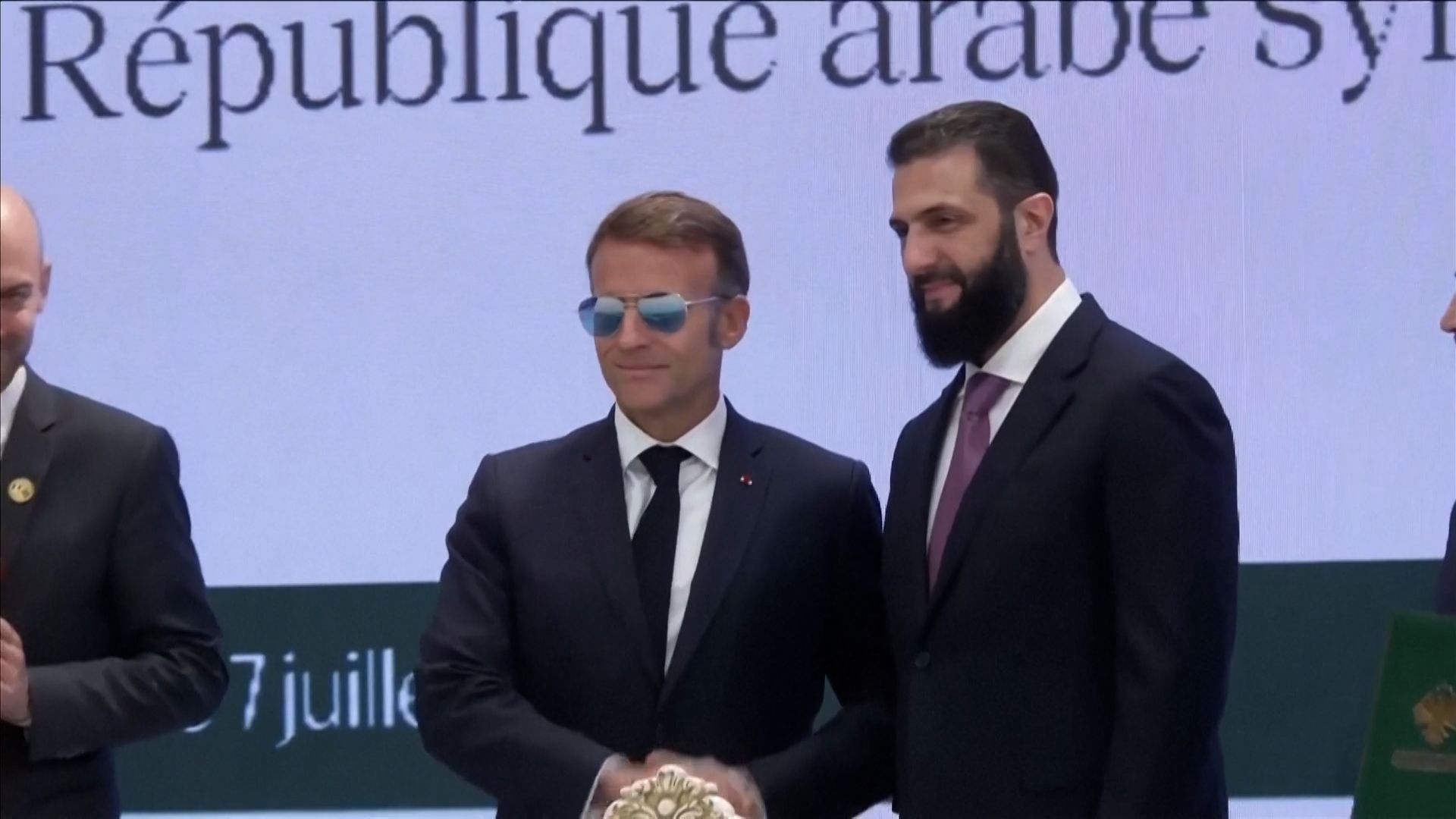 Macron meets Syrian president after Damascus blasts