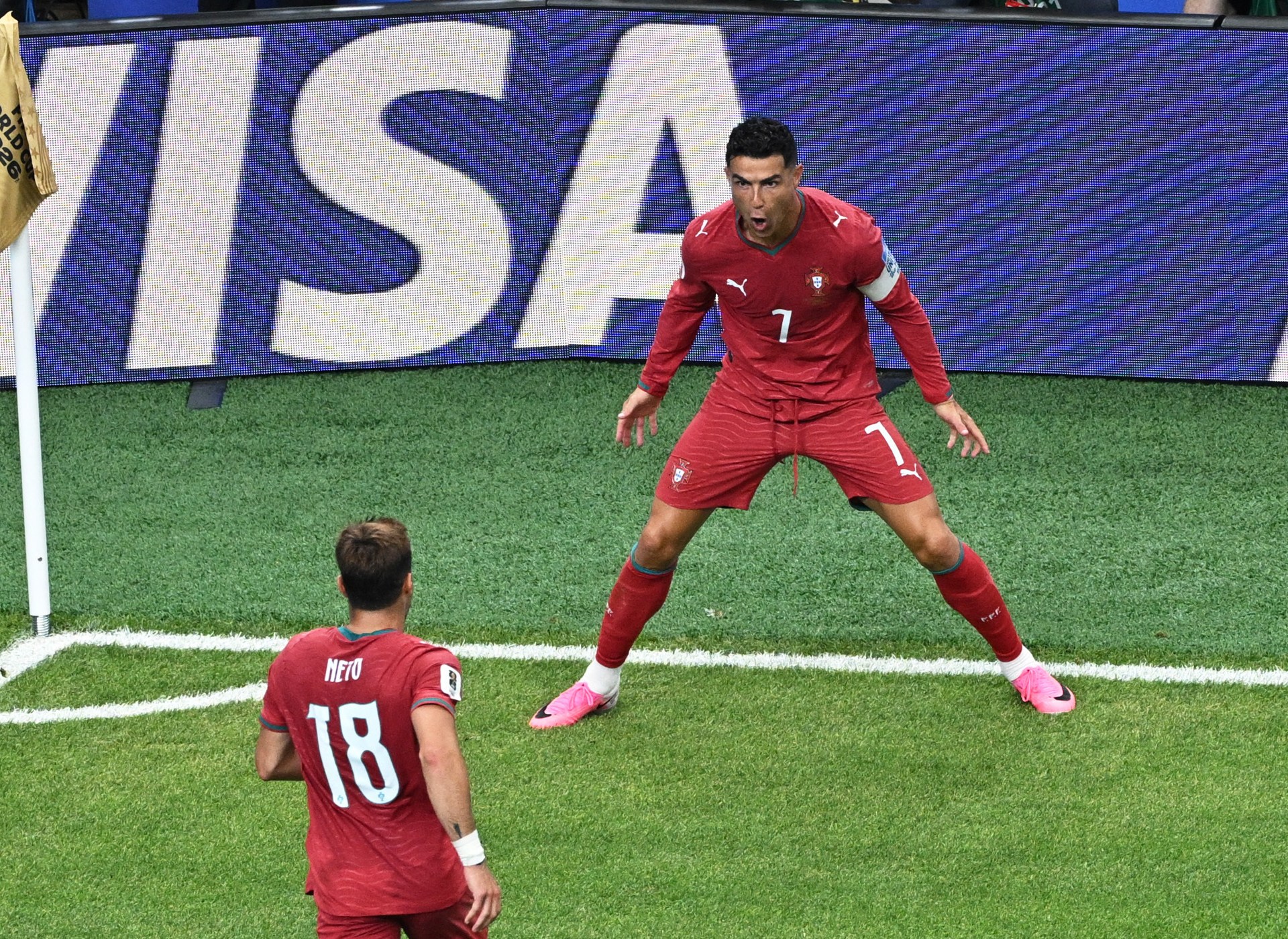 Ronaldo scores twice as Portugal rout Uzbekistan at World Cup